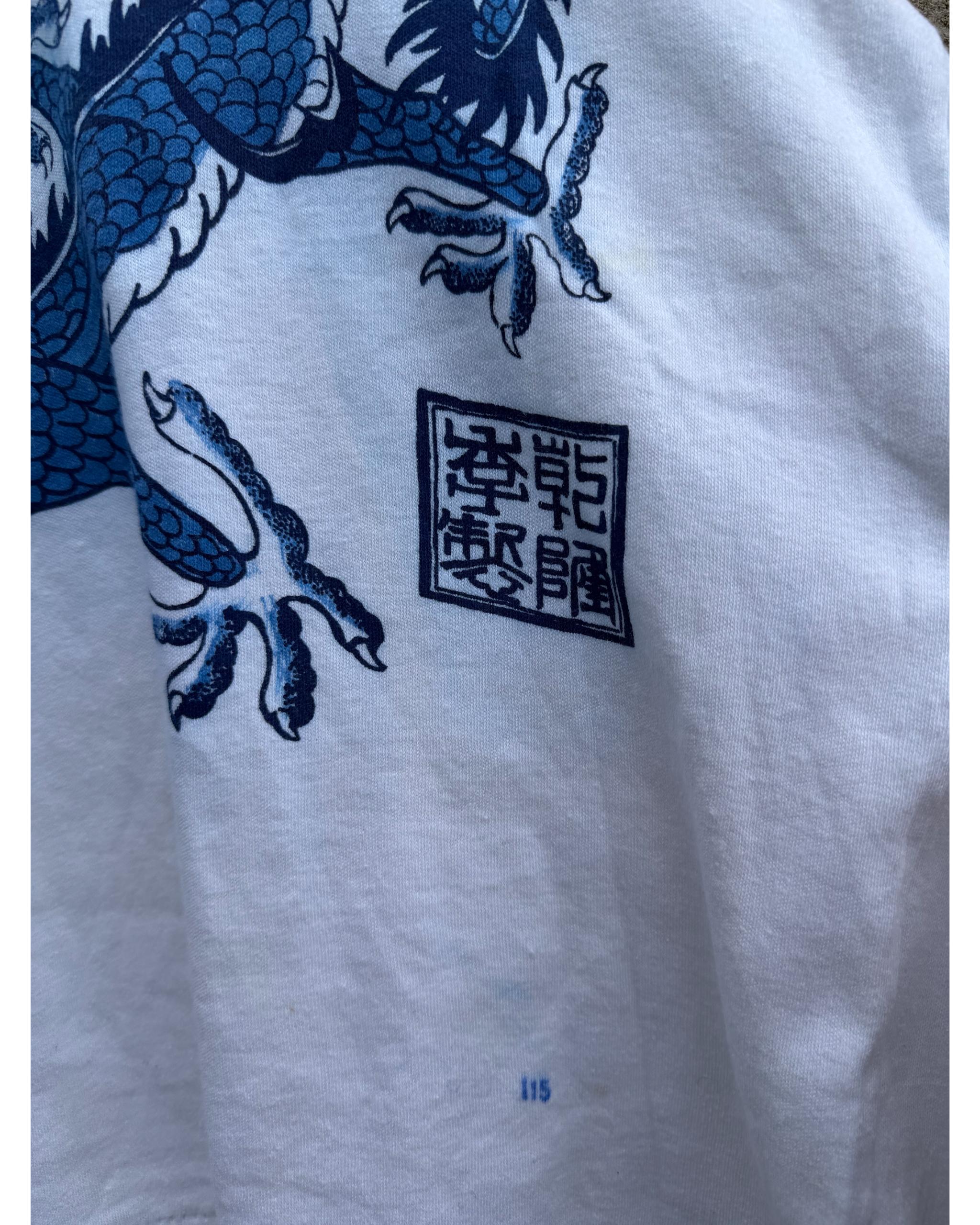 Handpainted dragon southeast asia souvenir t-shirt - late 1980's