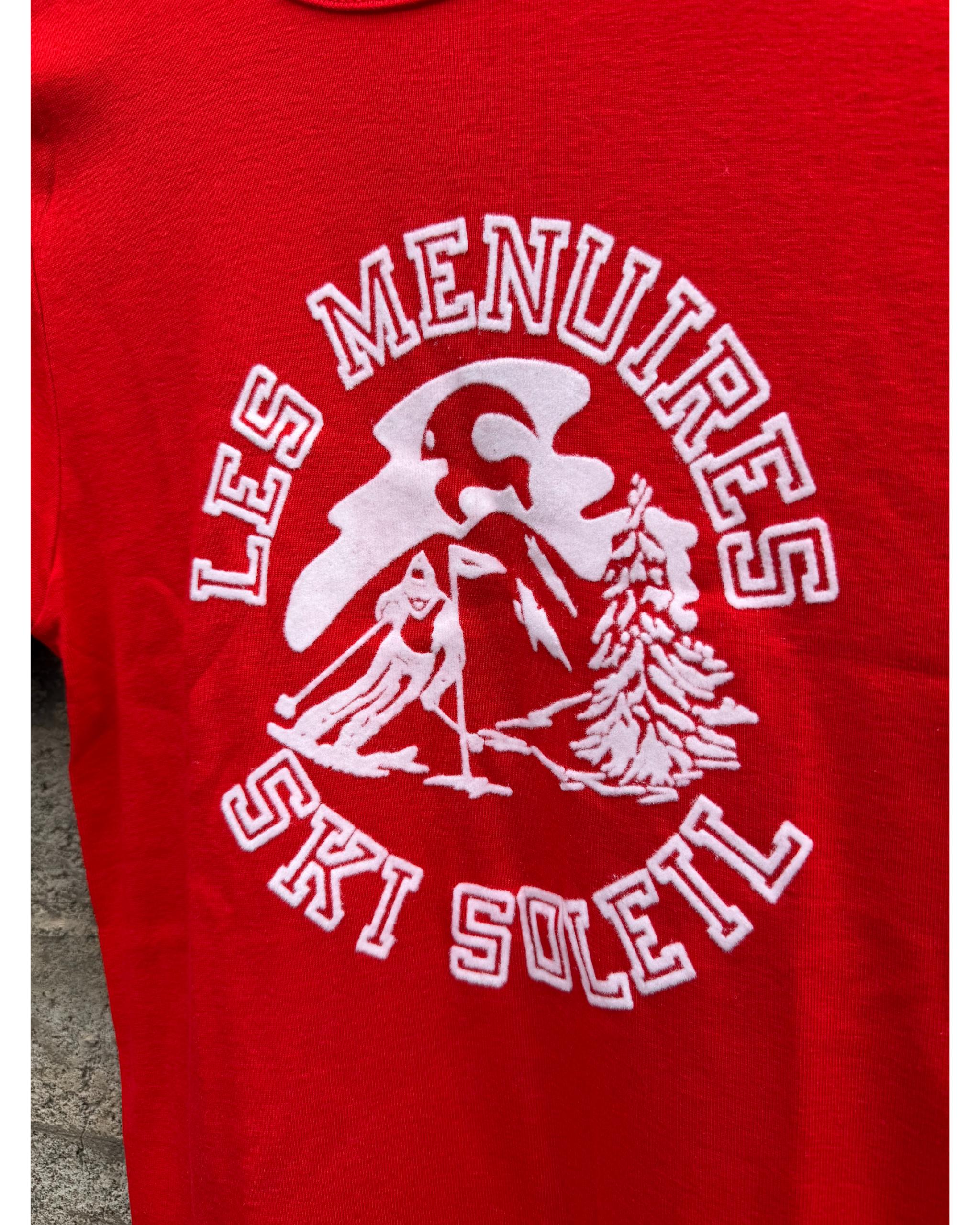 Deadstock Les menuires ski soleil souvenir t-shirt - 1980's