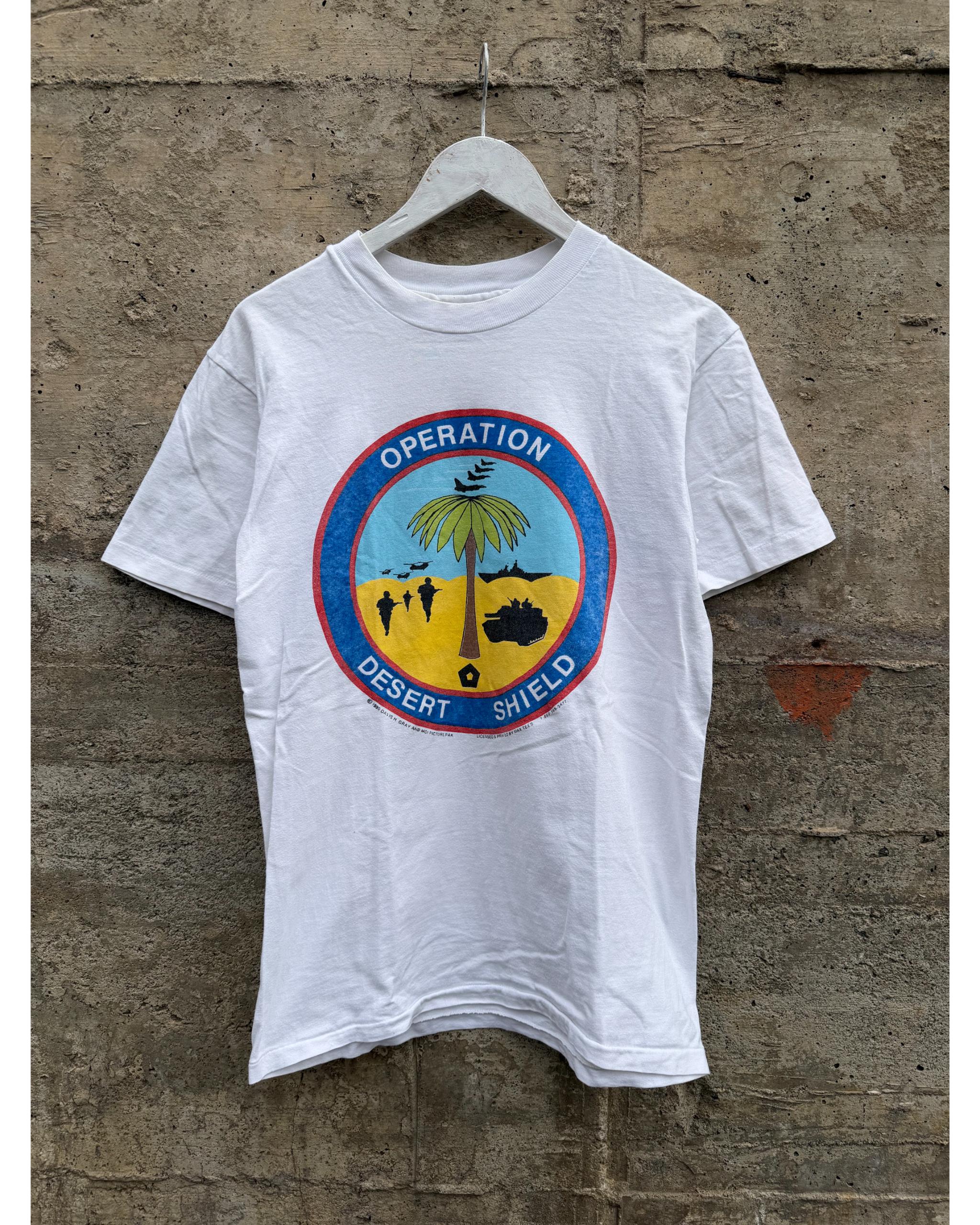 Operation desert shield military t-shirt - 1990