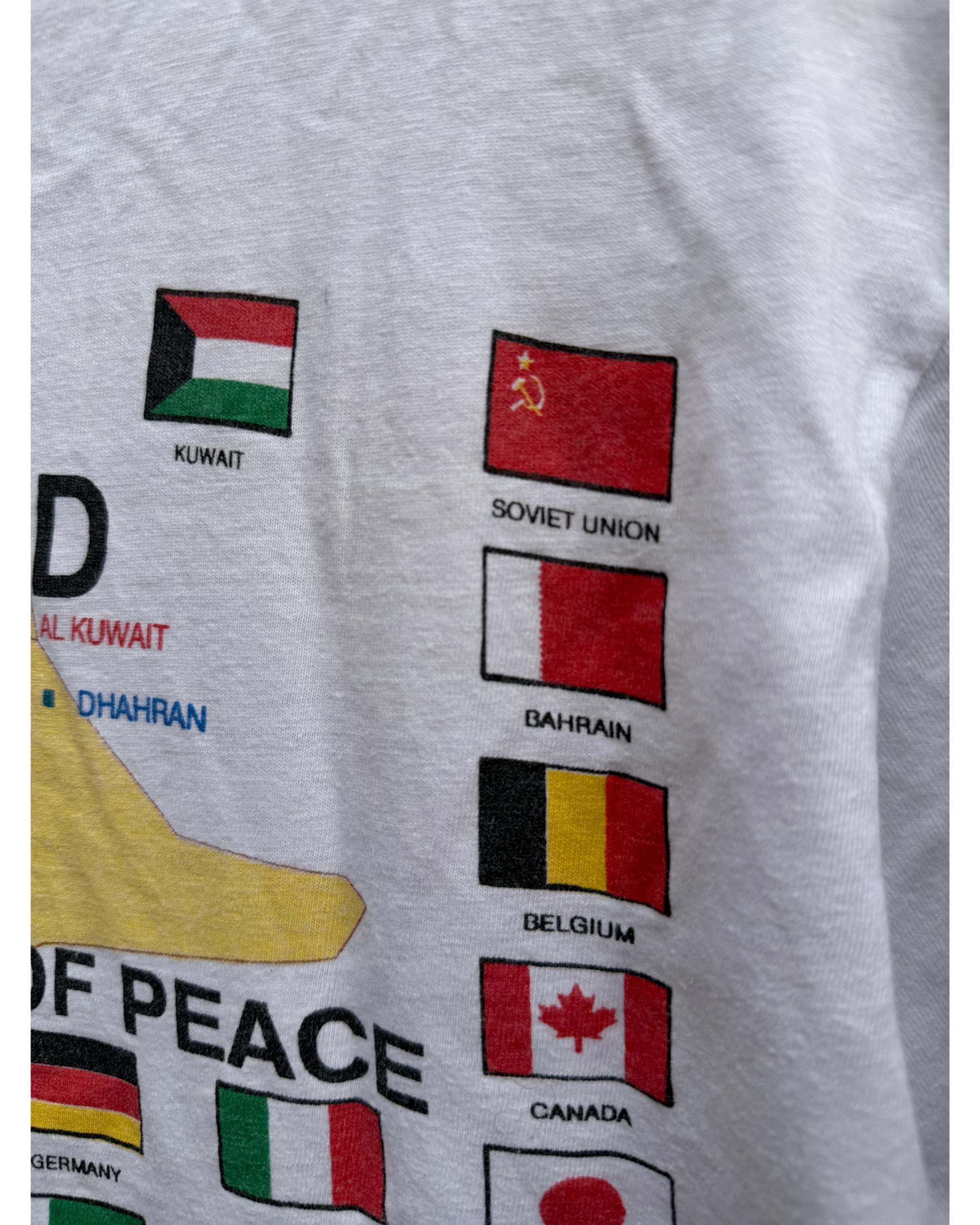 Operation desert shield military t-shirt - 1990