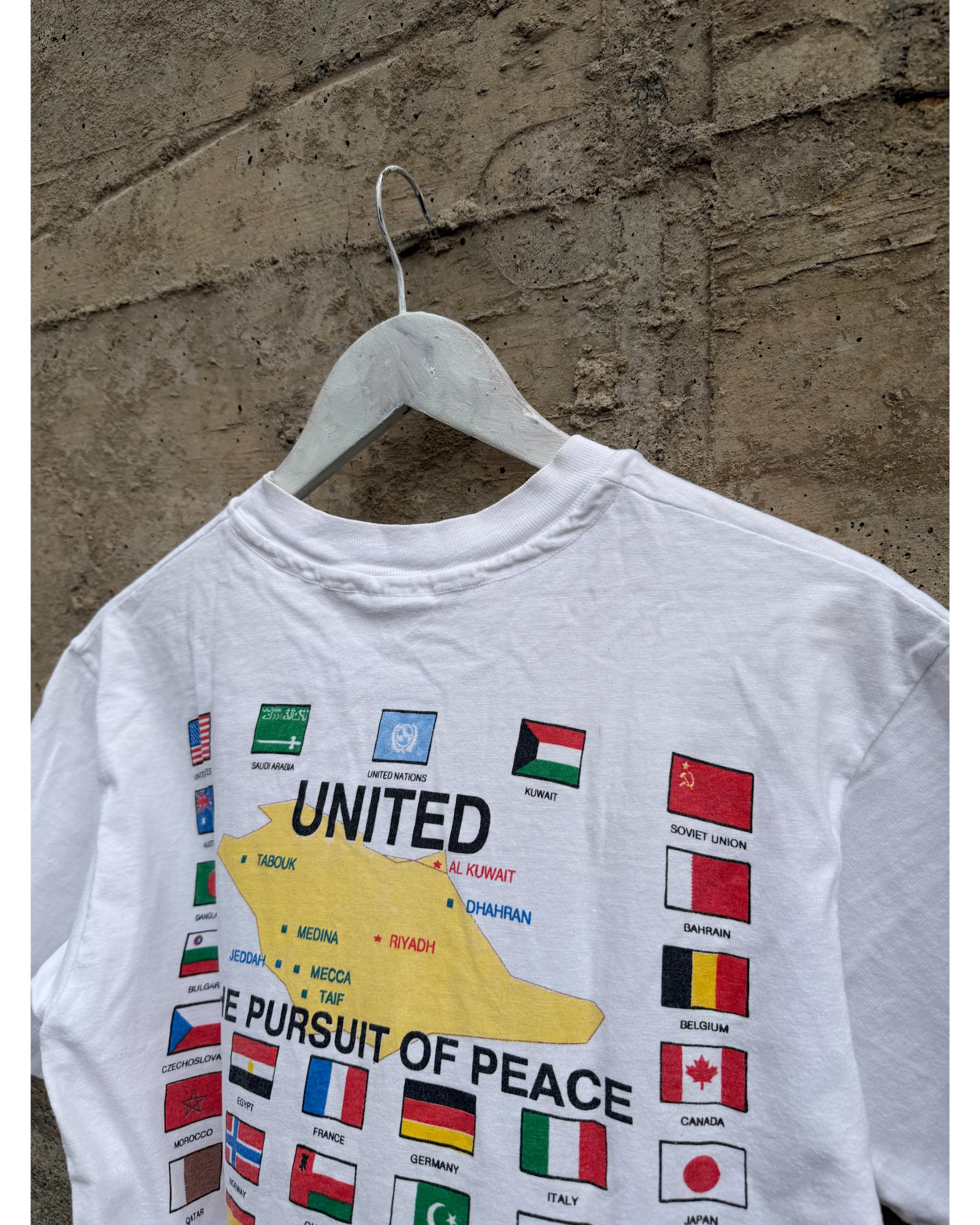 Operation desert shield military t-shirt - 1990