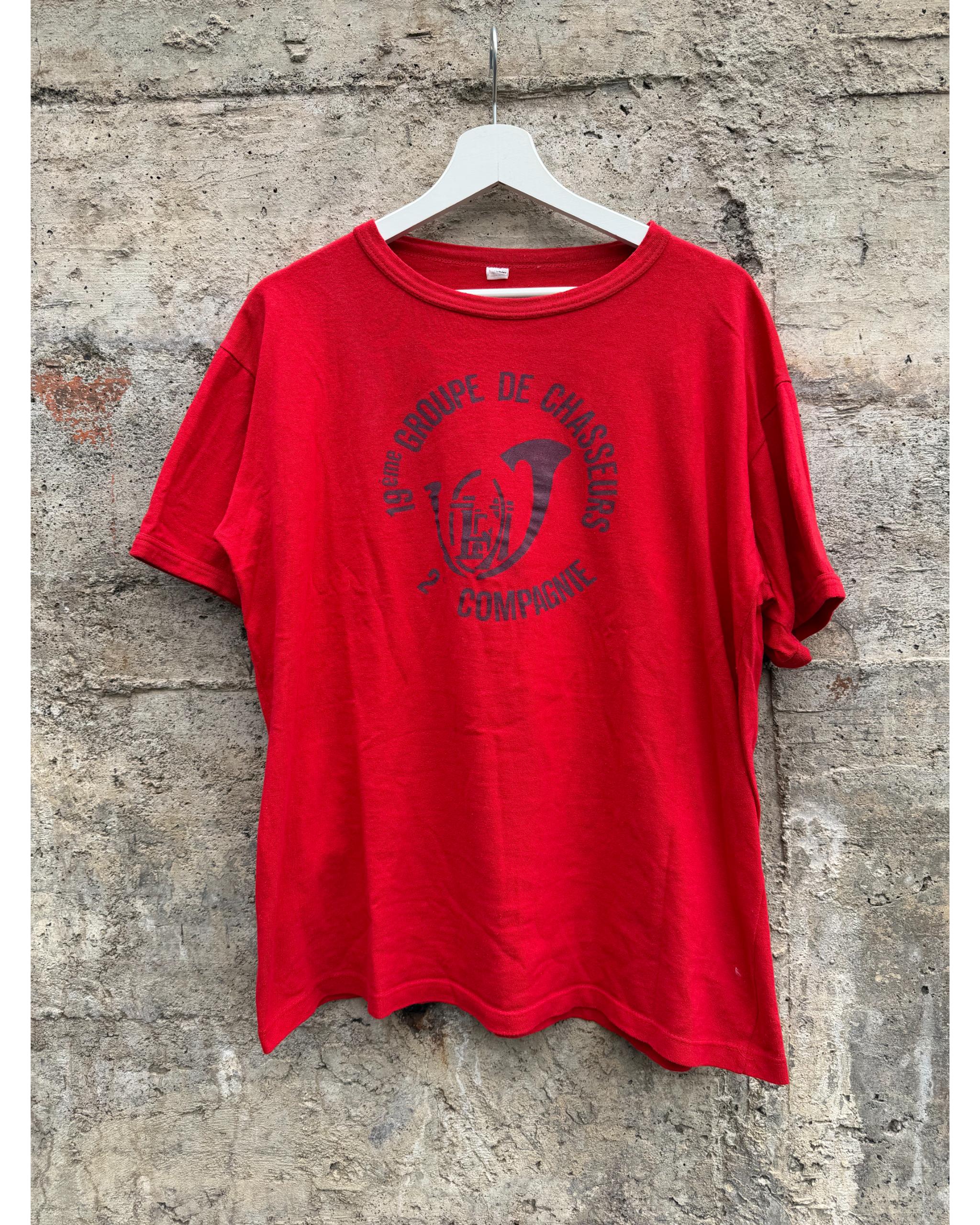 19e groupe de chasseurs french military t-shirt - 1980's
