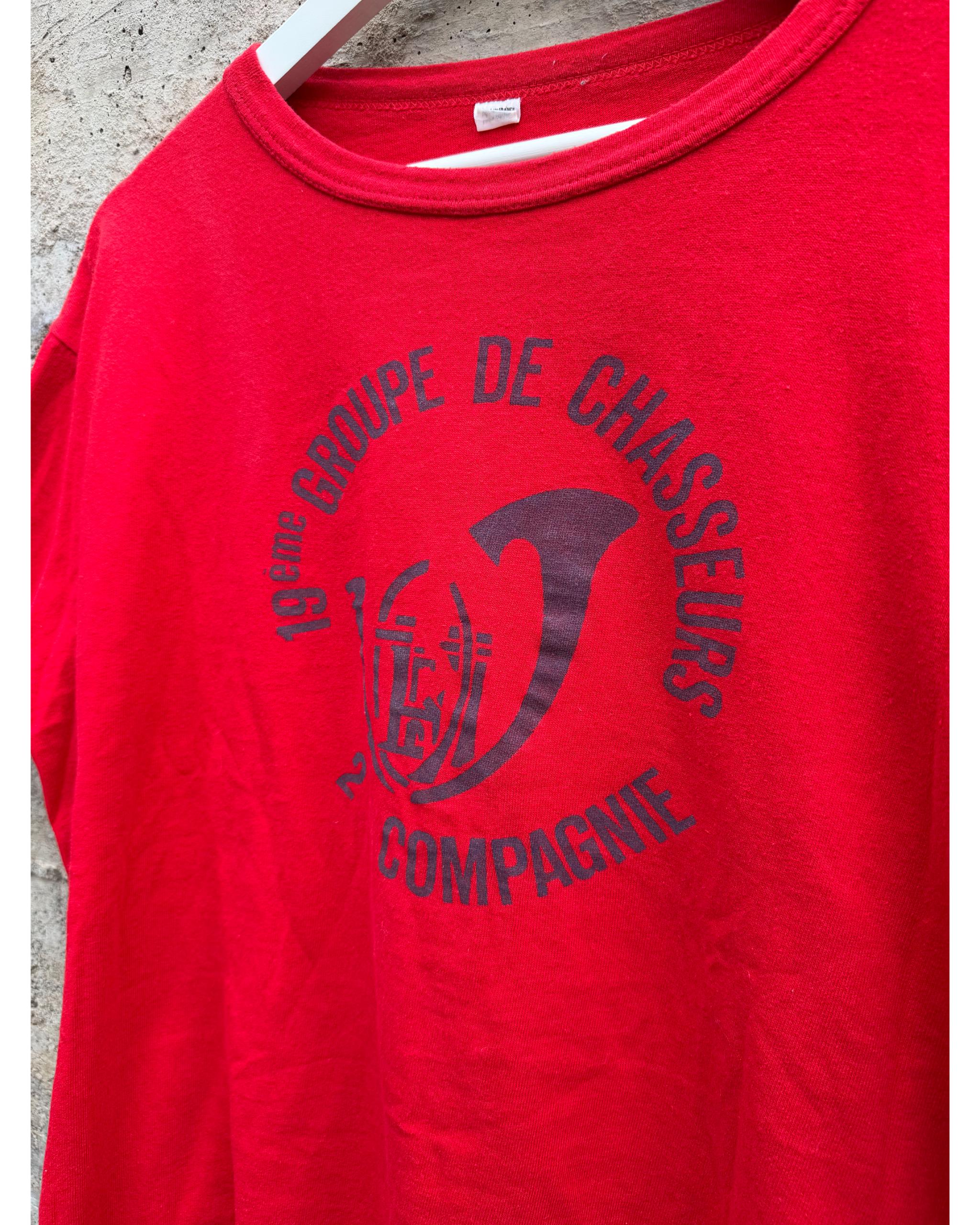 19e groupe de chasseurs french military t-shirt - 1980's