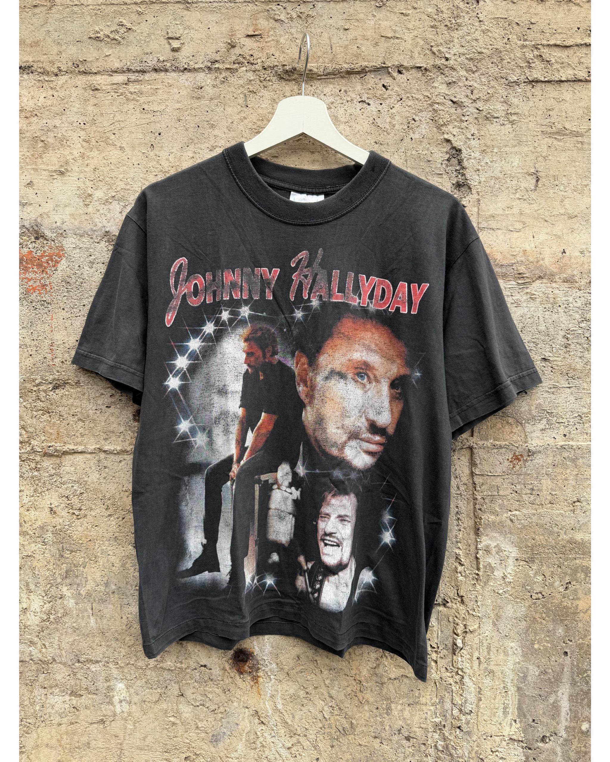 Johnny Hallyday rap t-shirt - 1990's