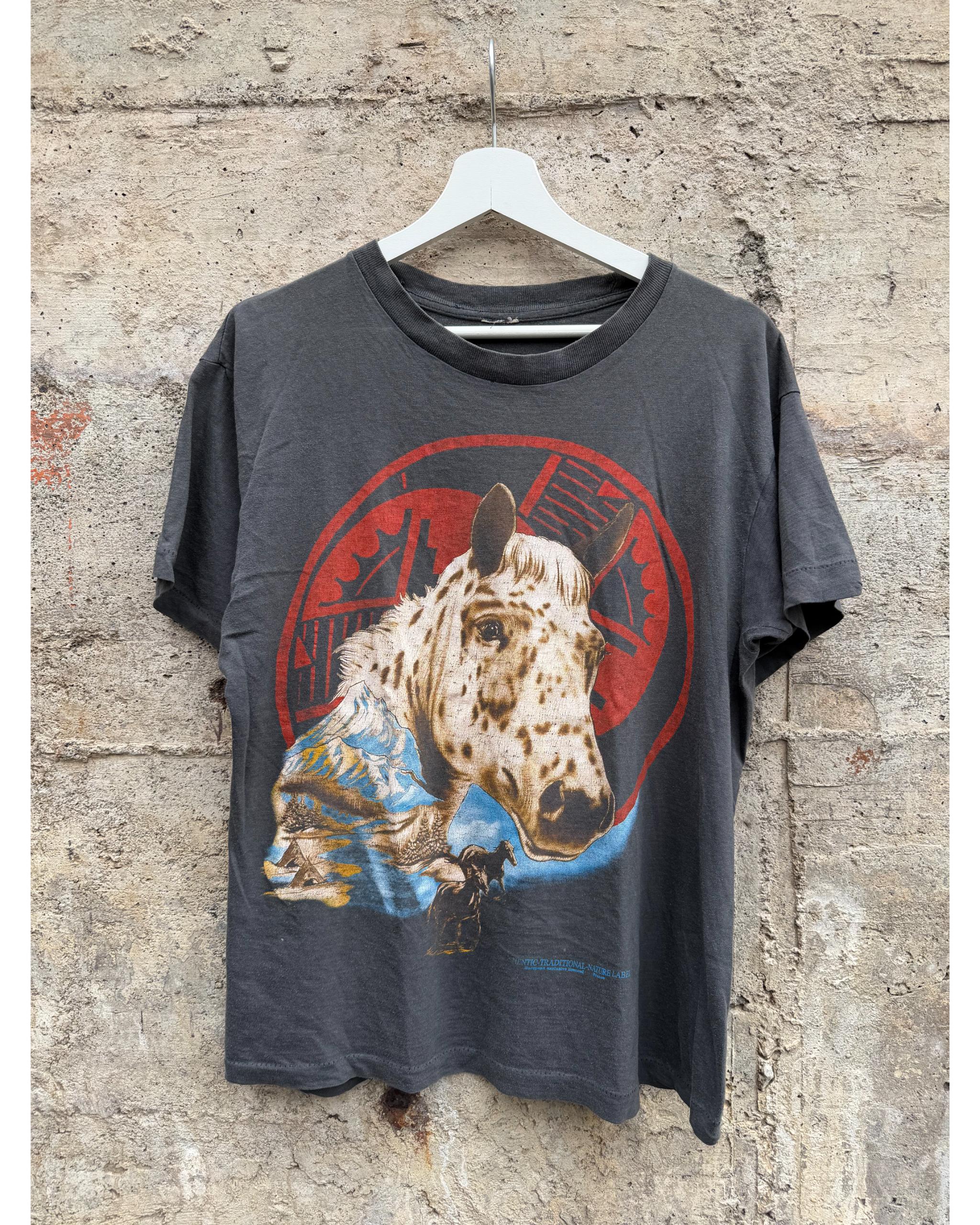 Horse portrait t-shirt - 1990's