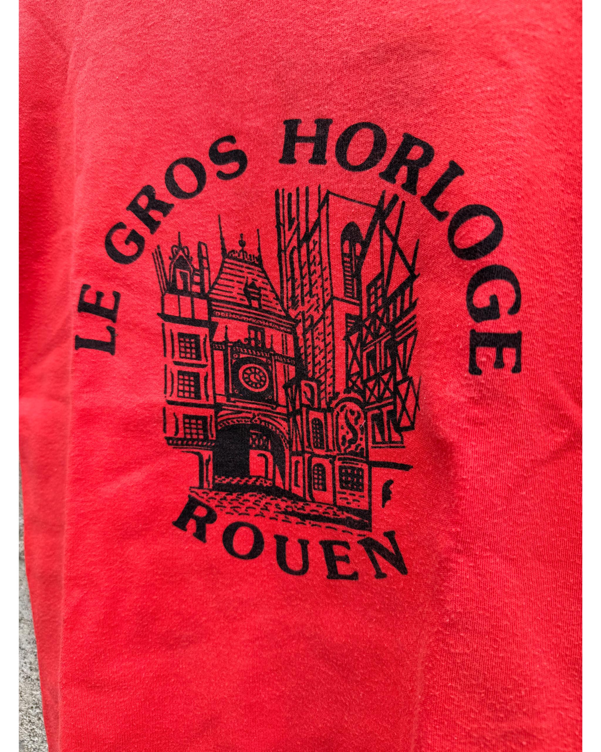 Le gros horloge Rouen french souvenir baby t-shirt - 1970's