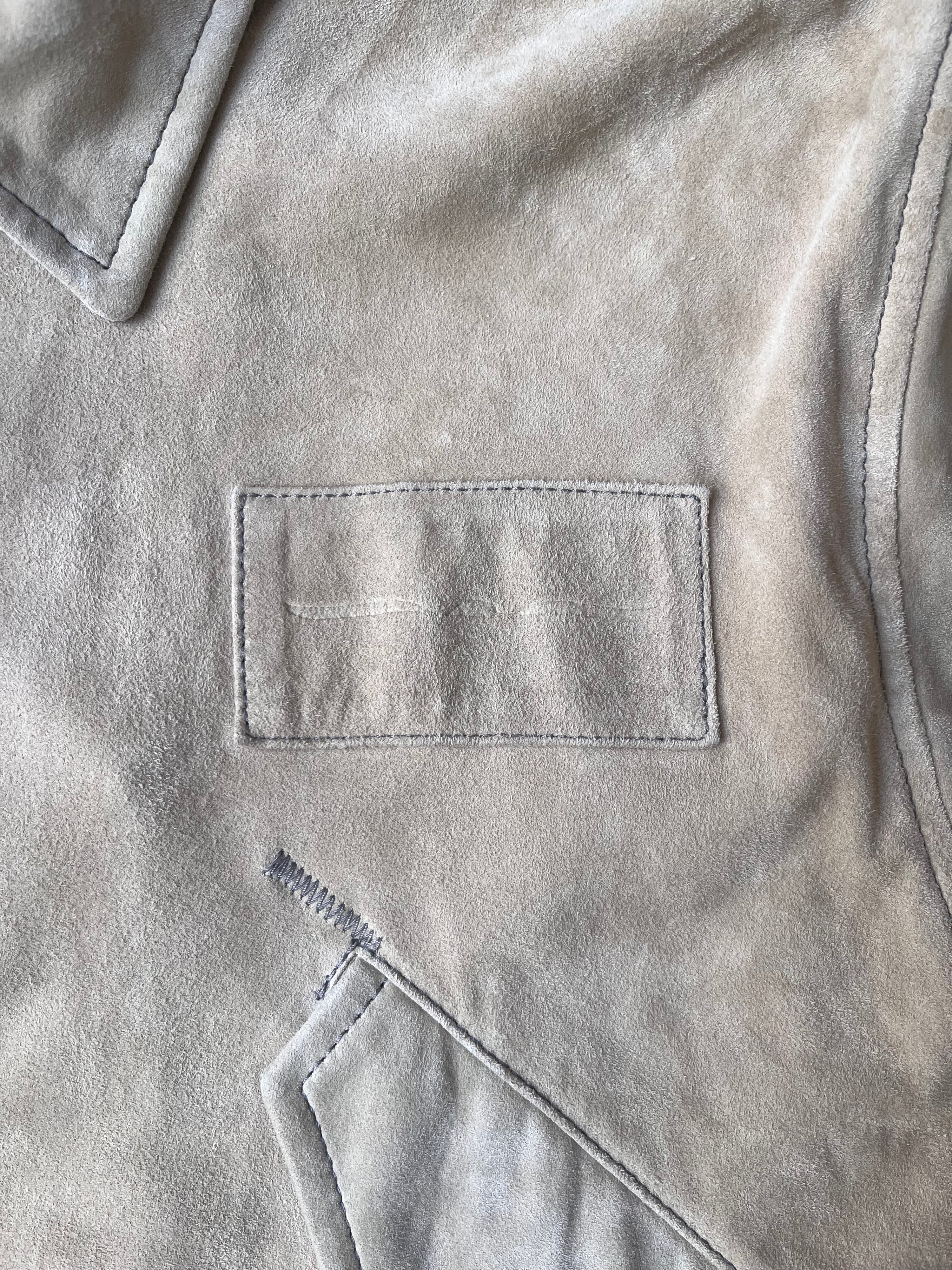 2000's Vintage Armani Jeans Leather Flight Jacket (IT 52)