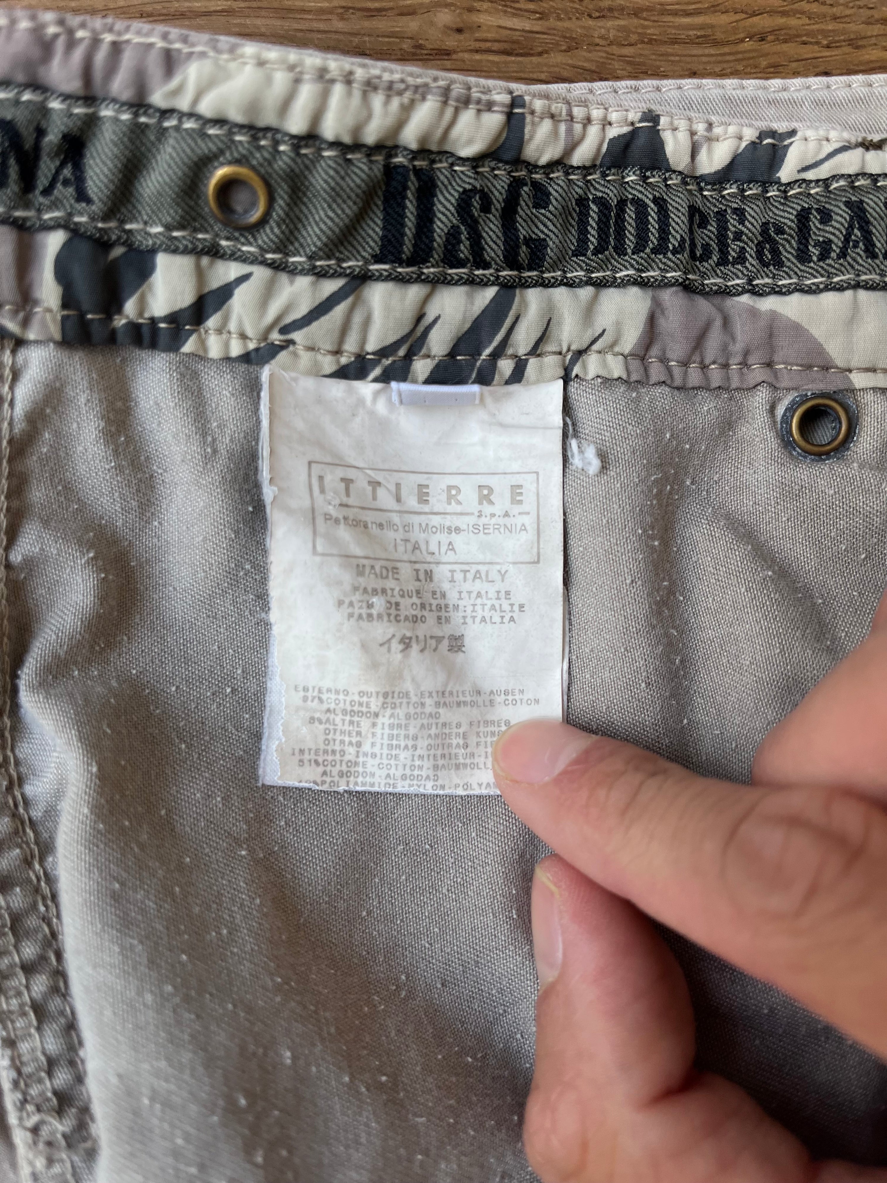 SS04 Vintage Dolce & Gabbana Cargo Short (IT 48)