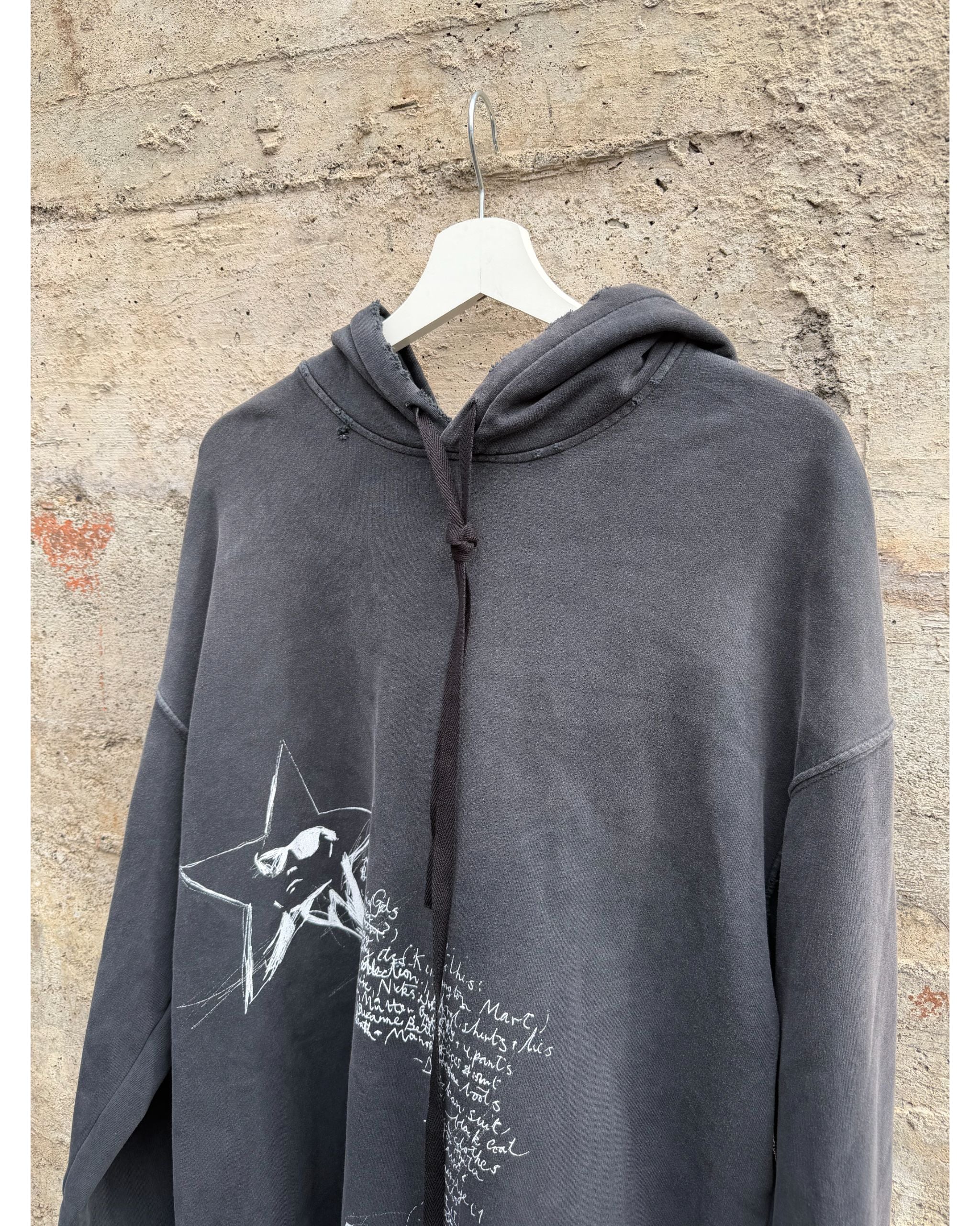 Ollie High comfort hoodie with sketchbook print