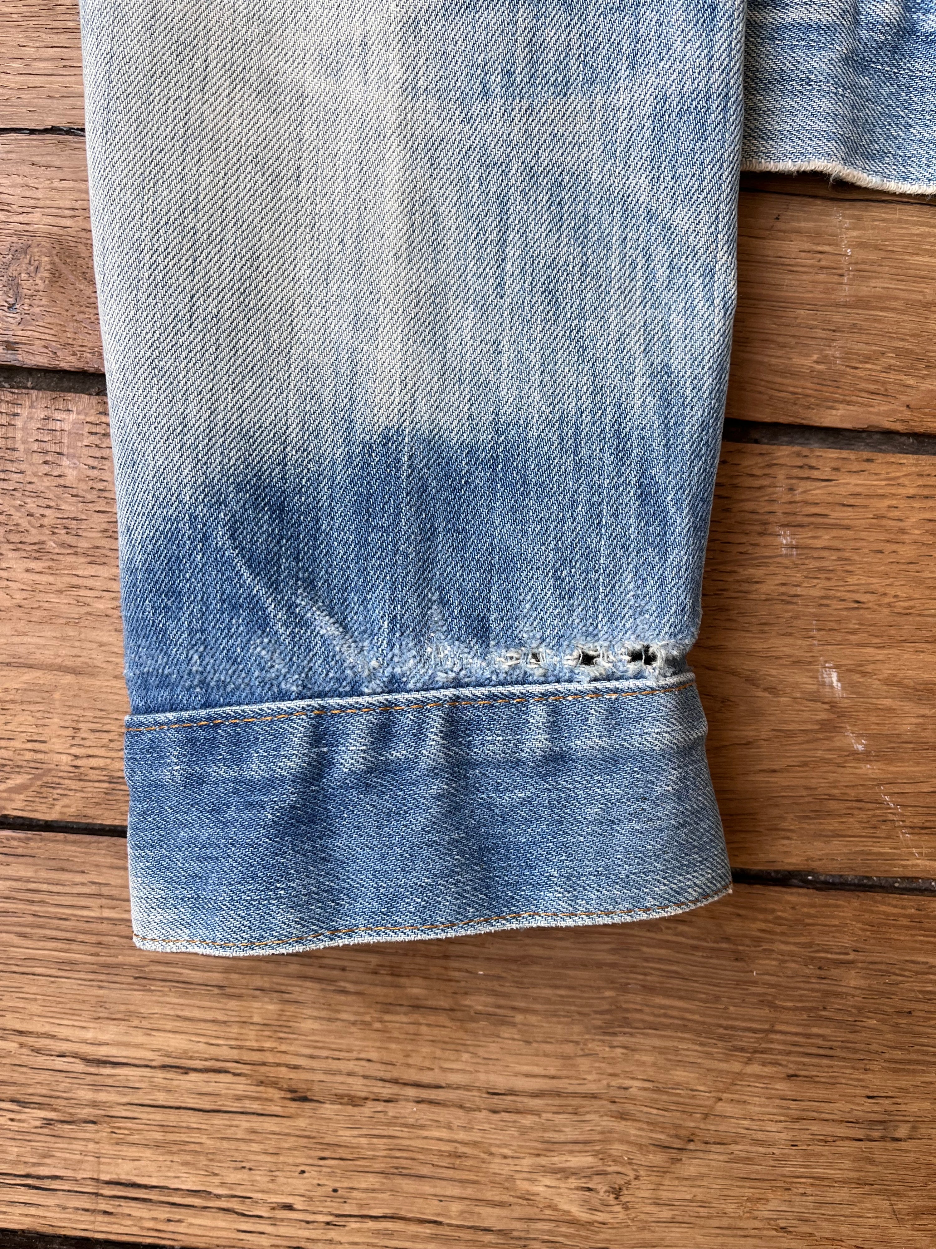 1980's Vintage Distressed Orange Tab Levi's Jacket (M)