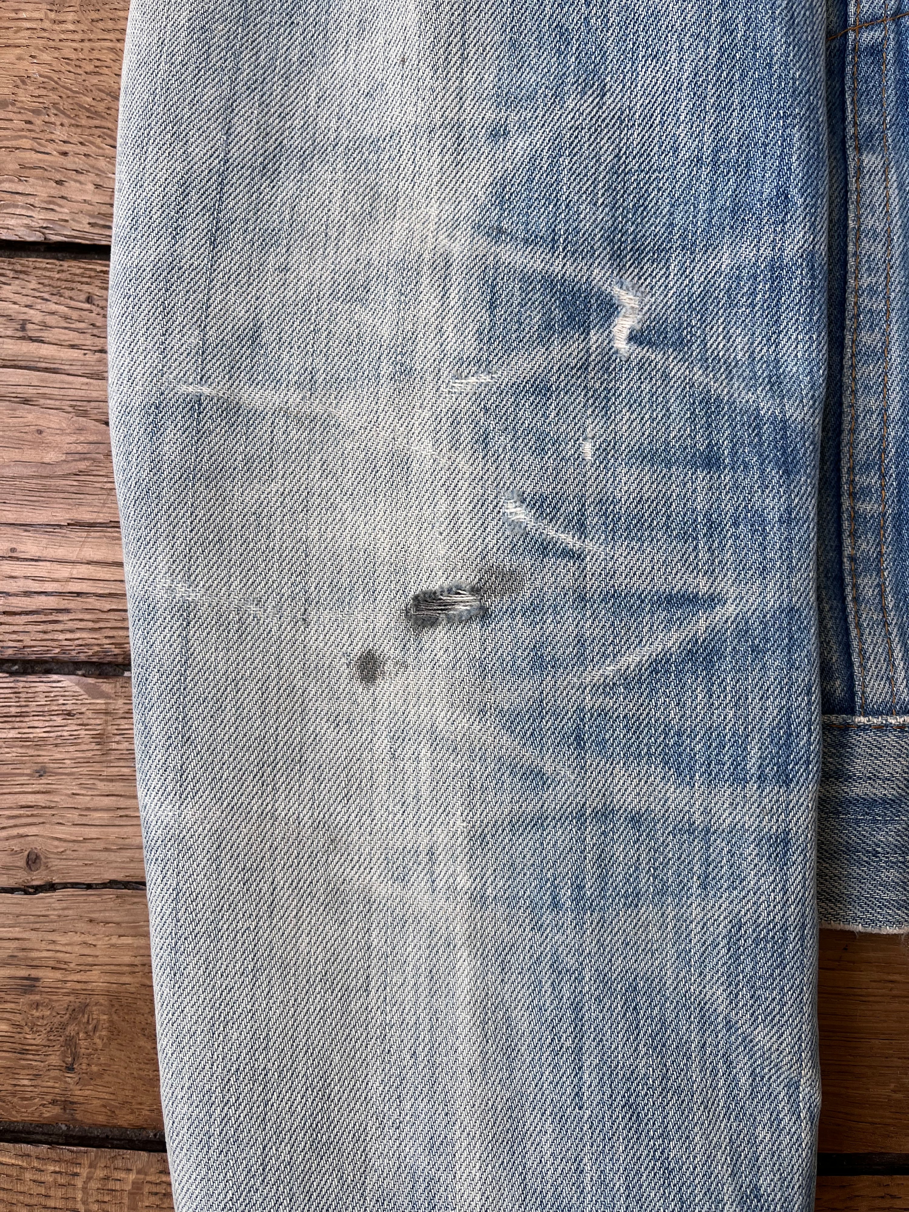 1980's Vintage Distressed Orange Tab Levi's Jacket (M)