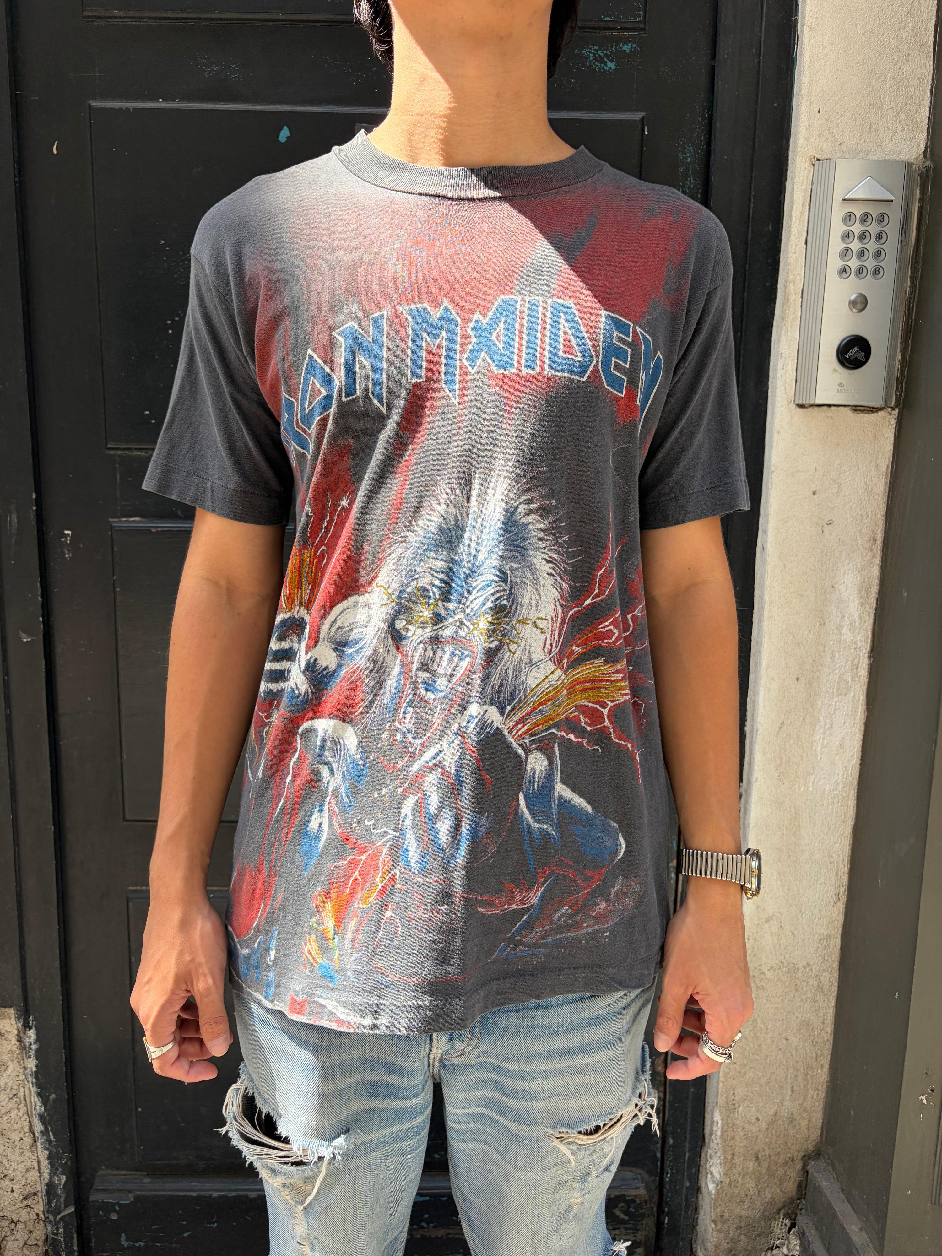 1993 Vintage AOP Iron Maiden Bootleg T-shirt (M)