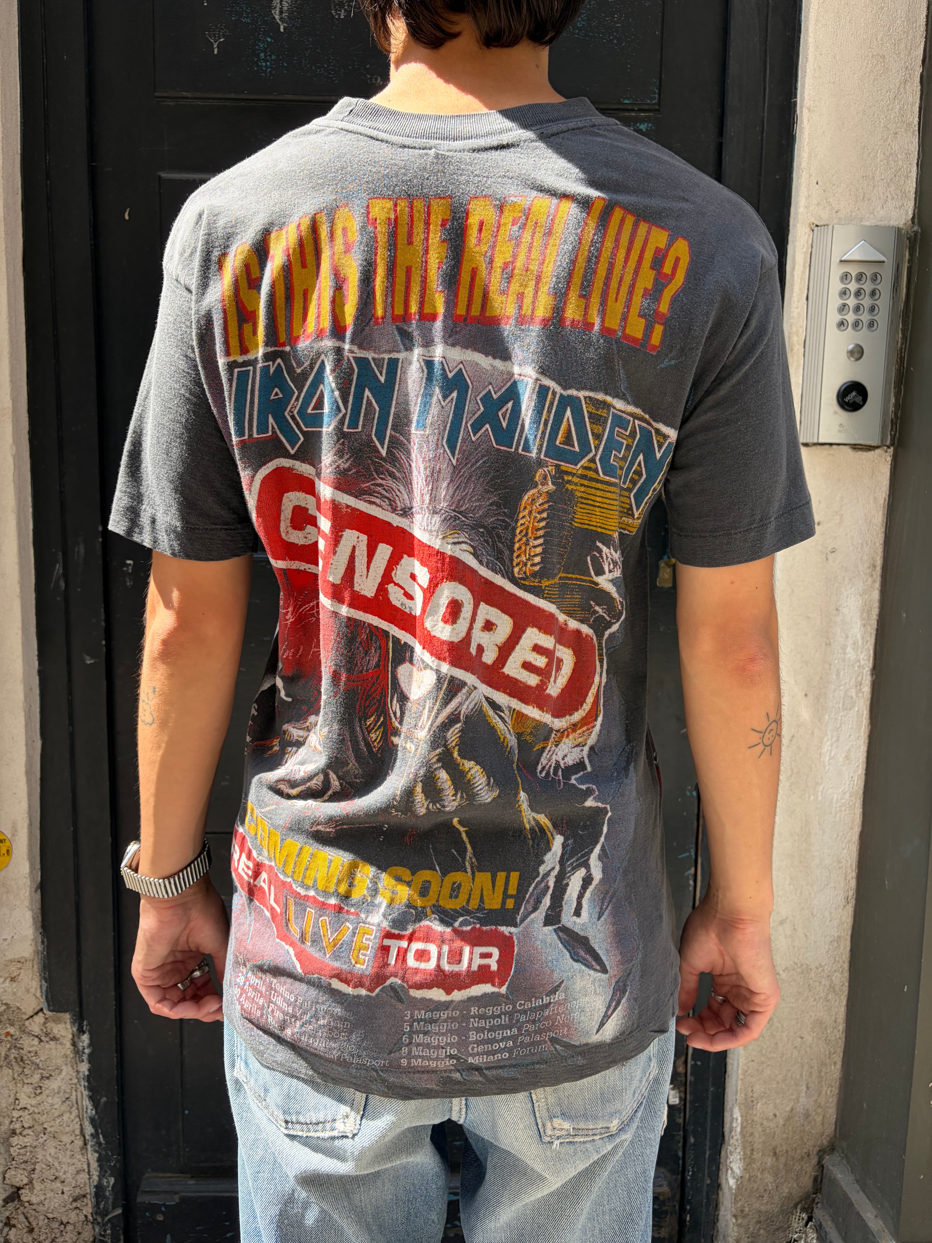 1993 Vintage AOP Iron Maiden Bootleg T-shirt (M)