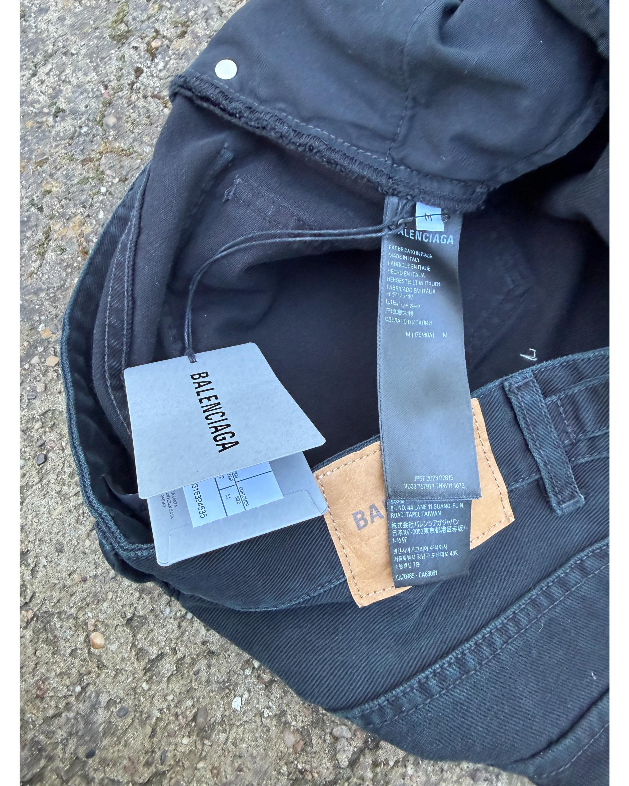 Heavyweight carpenter over-washed wide leg denim - AW24