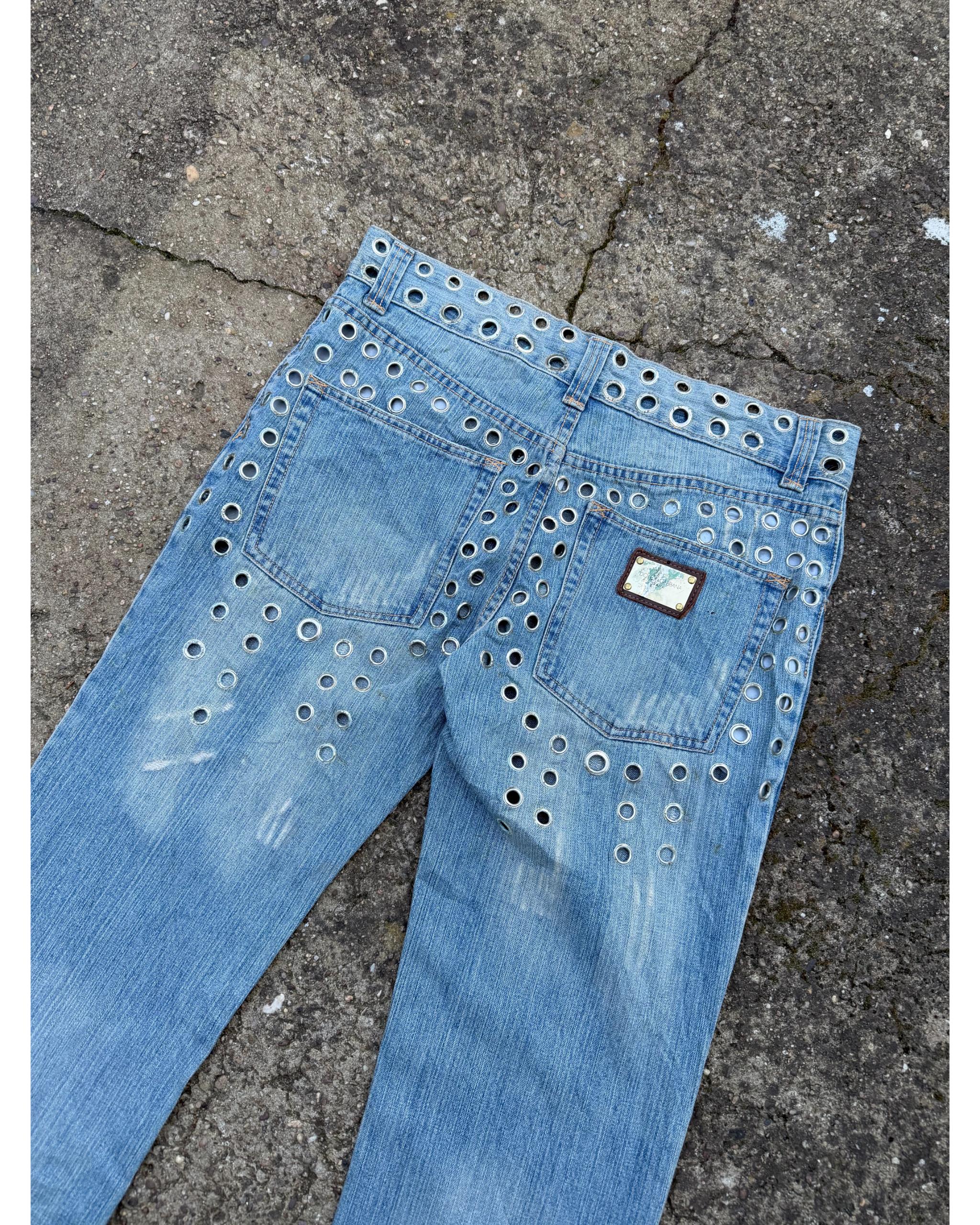 Eyelet studded jeans - SS06