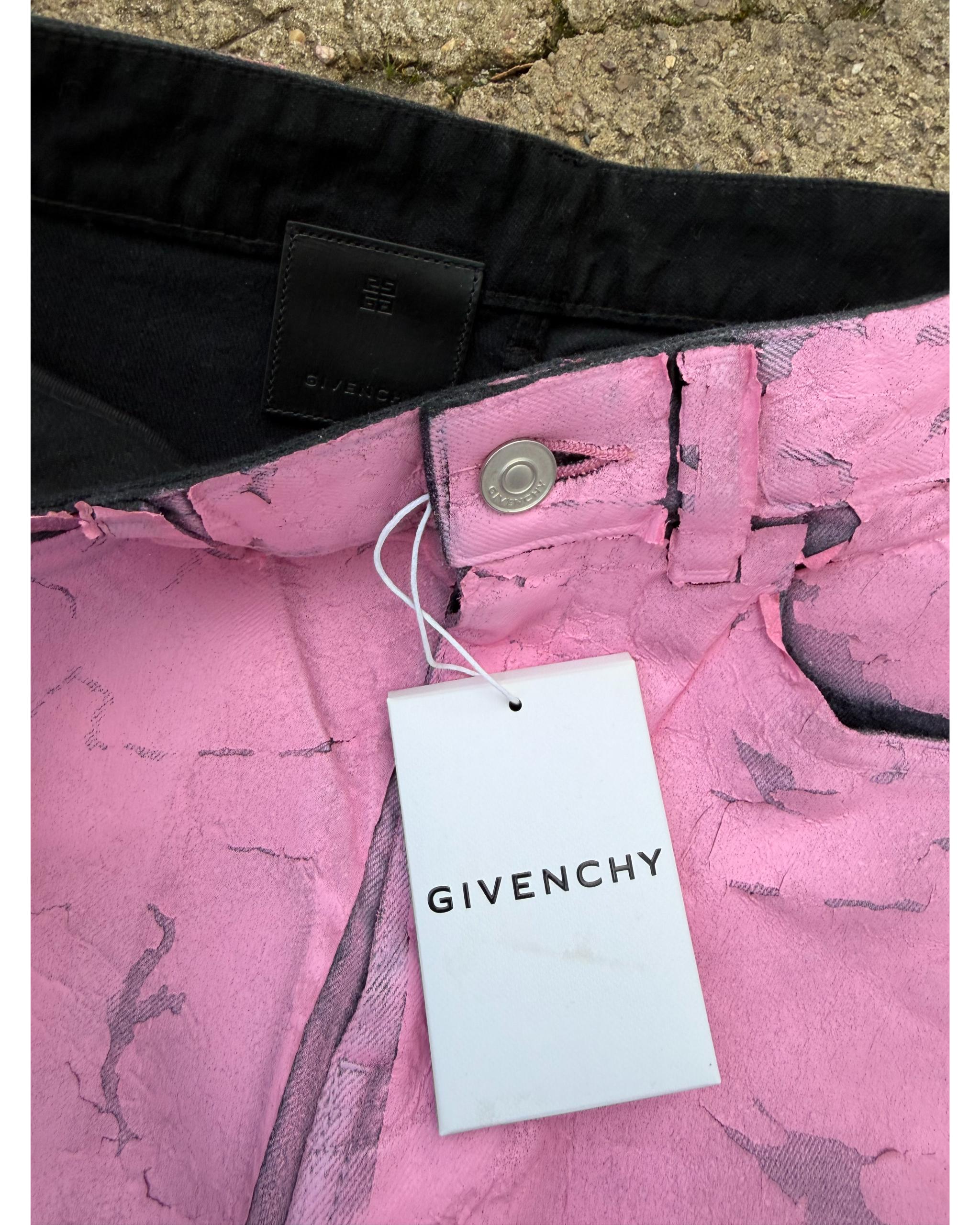Crackled painted zip jeans - SS21