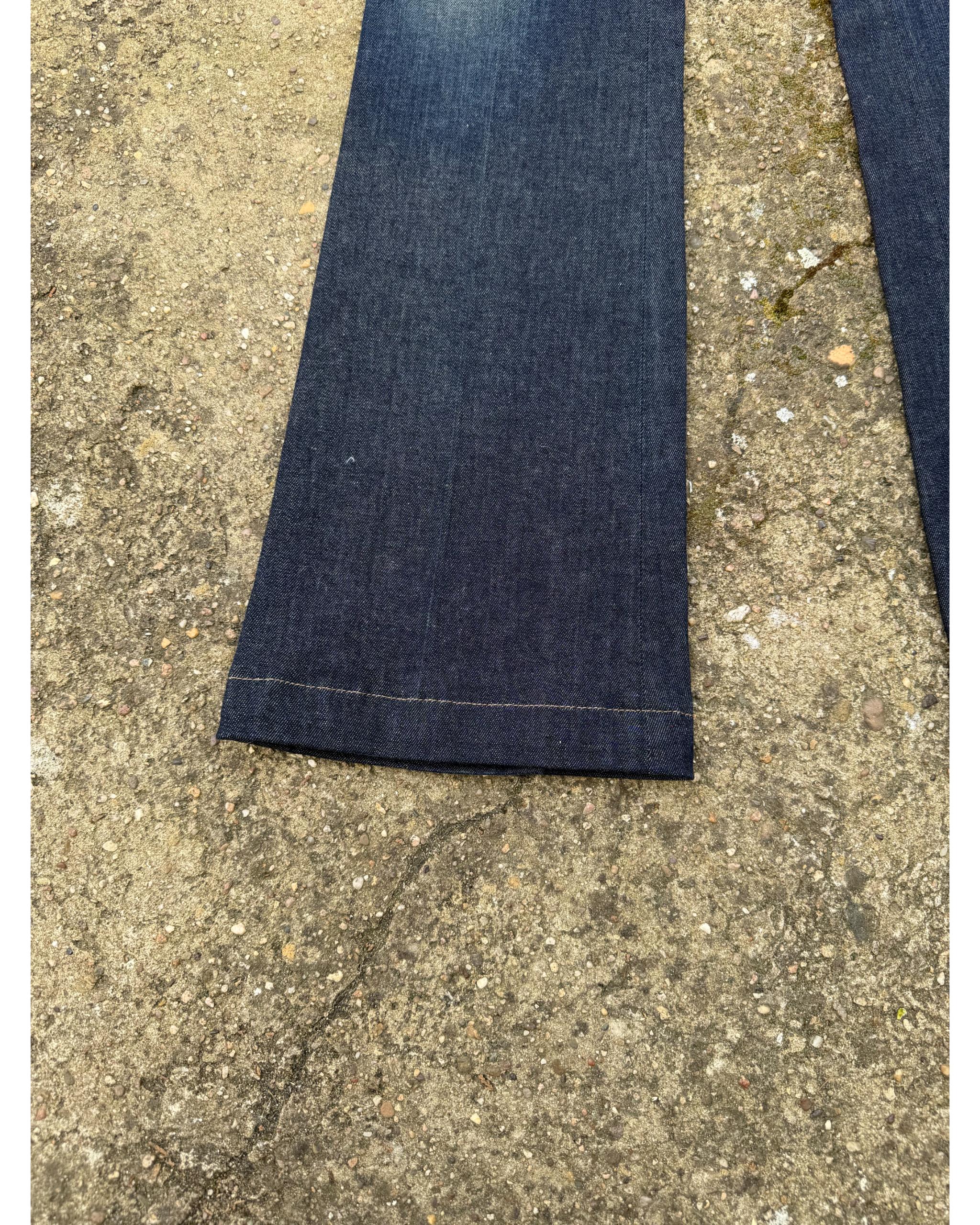 Faded navy blue denim sailor flare - Tom Ford 2000's