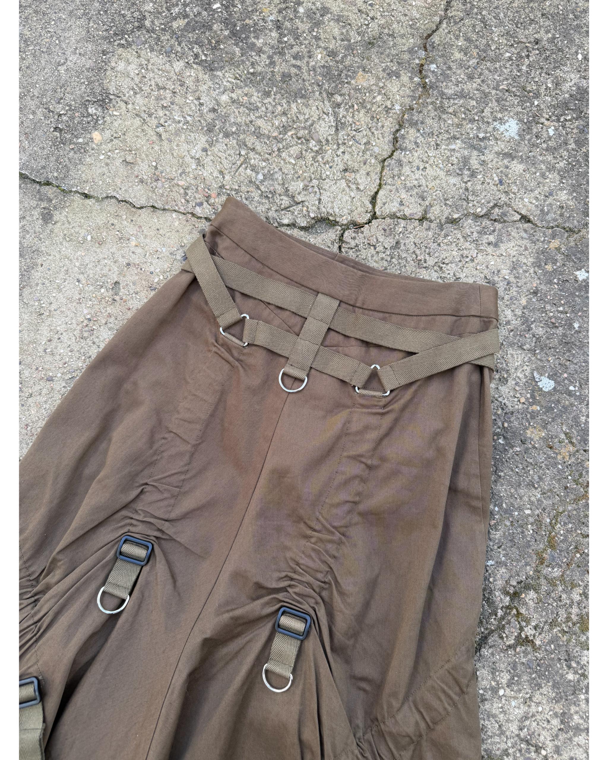 Bondage strap parachute skirt - SS03