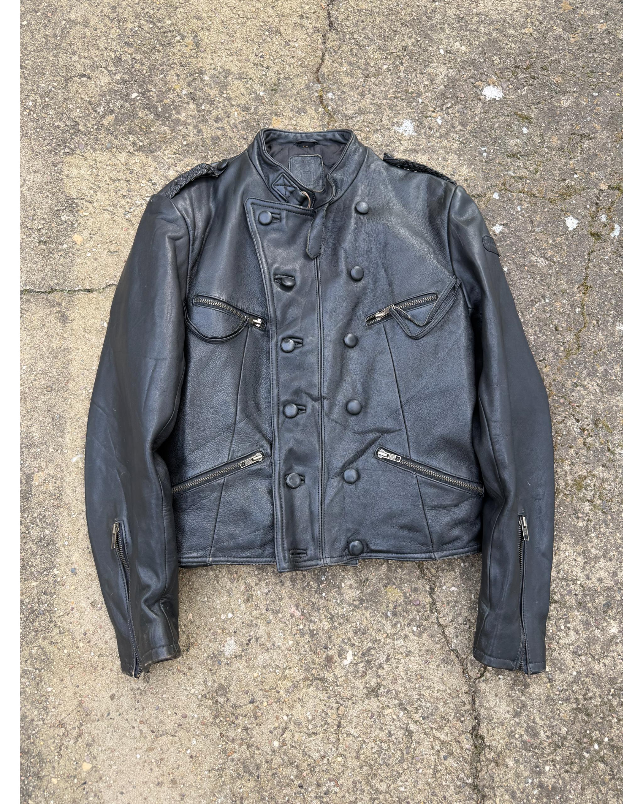Hein Gericke J-31 German motocyclist leather jacket - 1990's