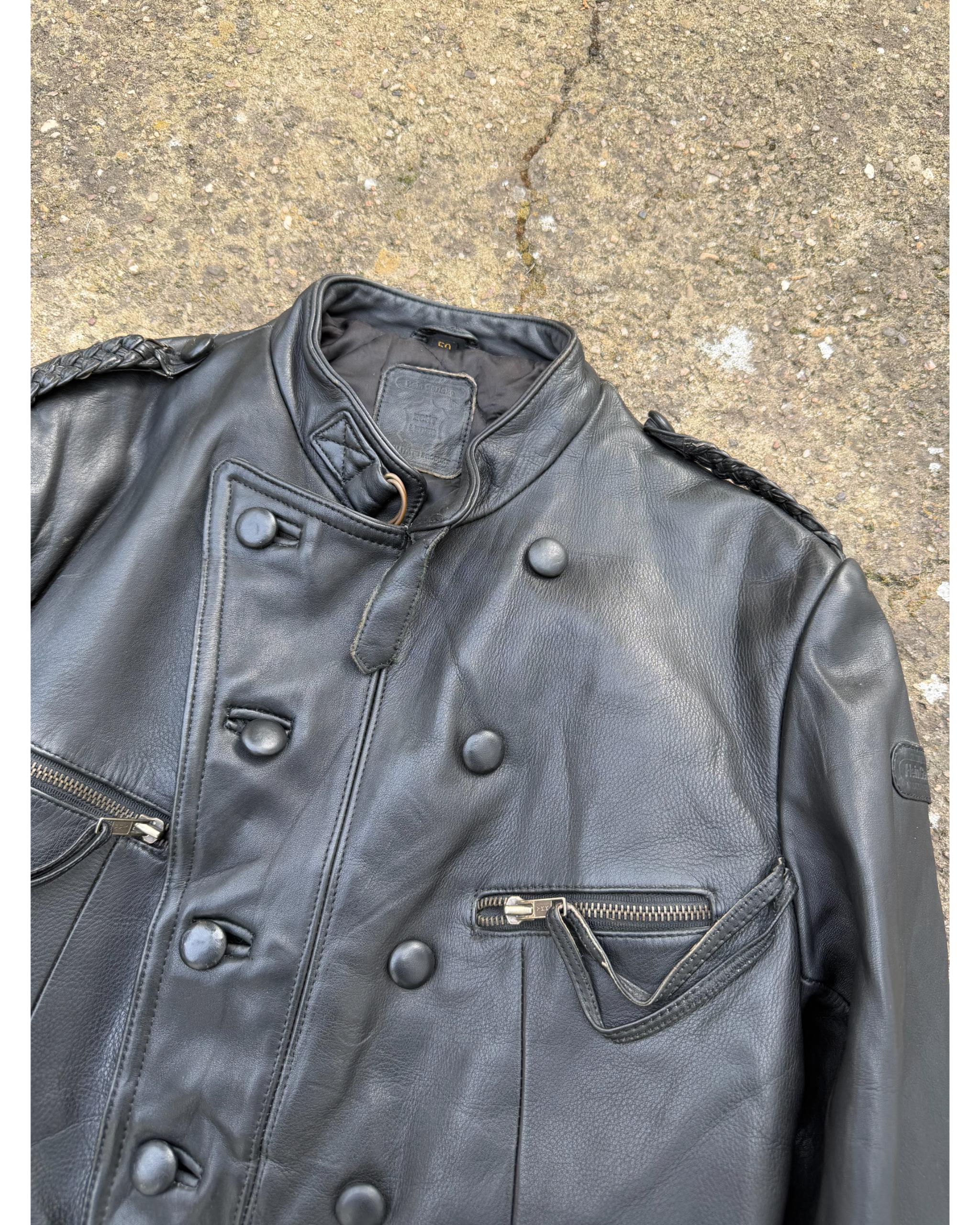 Hein Gericke J-31 German motocyclist leather jacket - 1990's