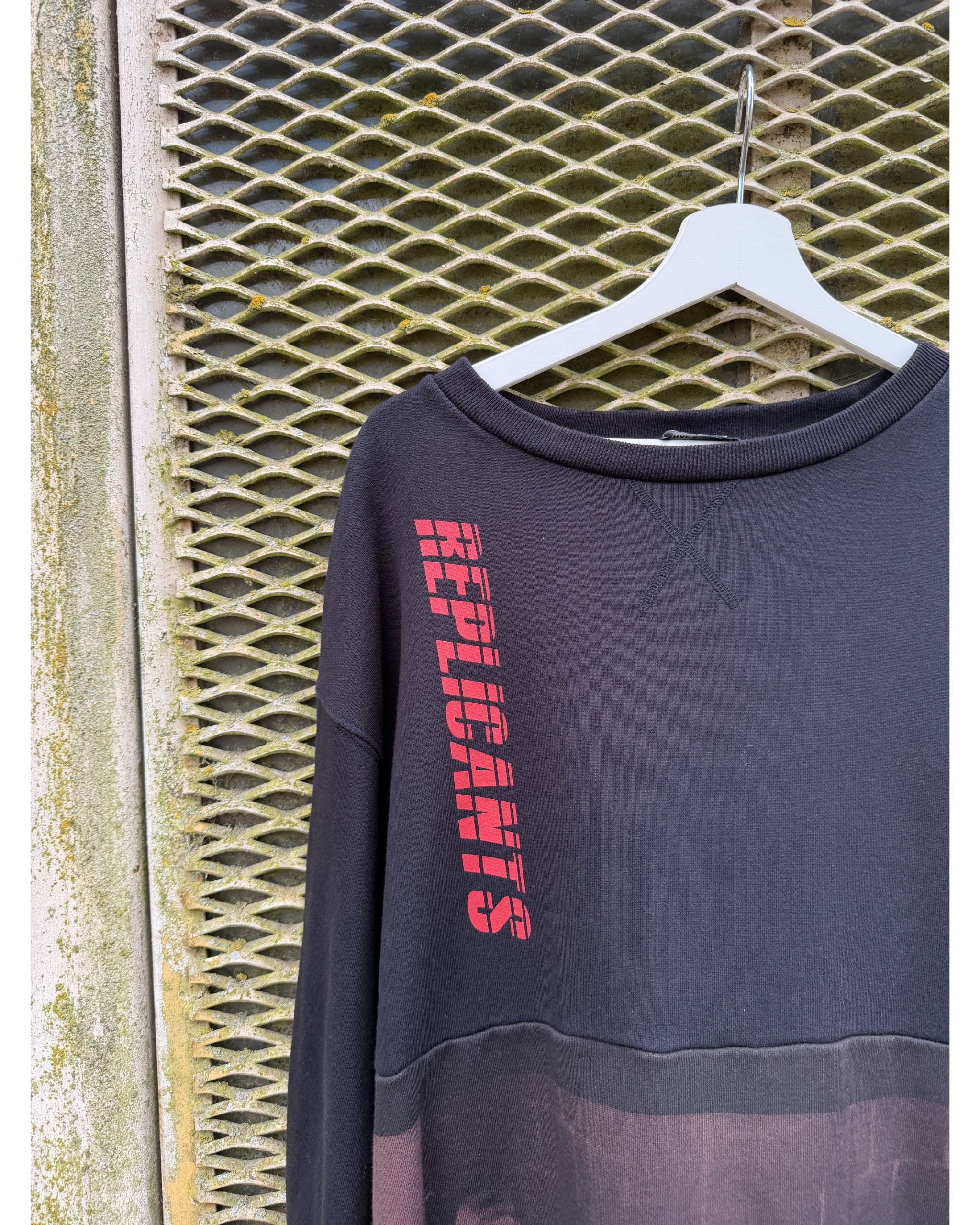 Oversized replicant crewneck sweater - SS2018