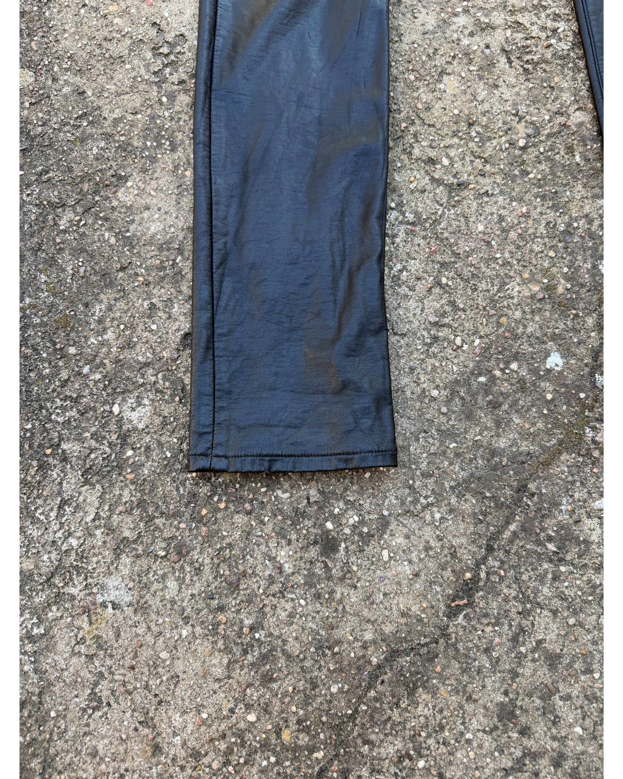 Hedi Slimane faux leather skinny pants 2014