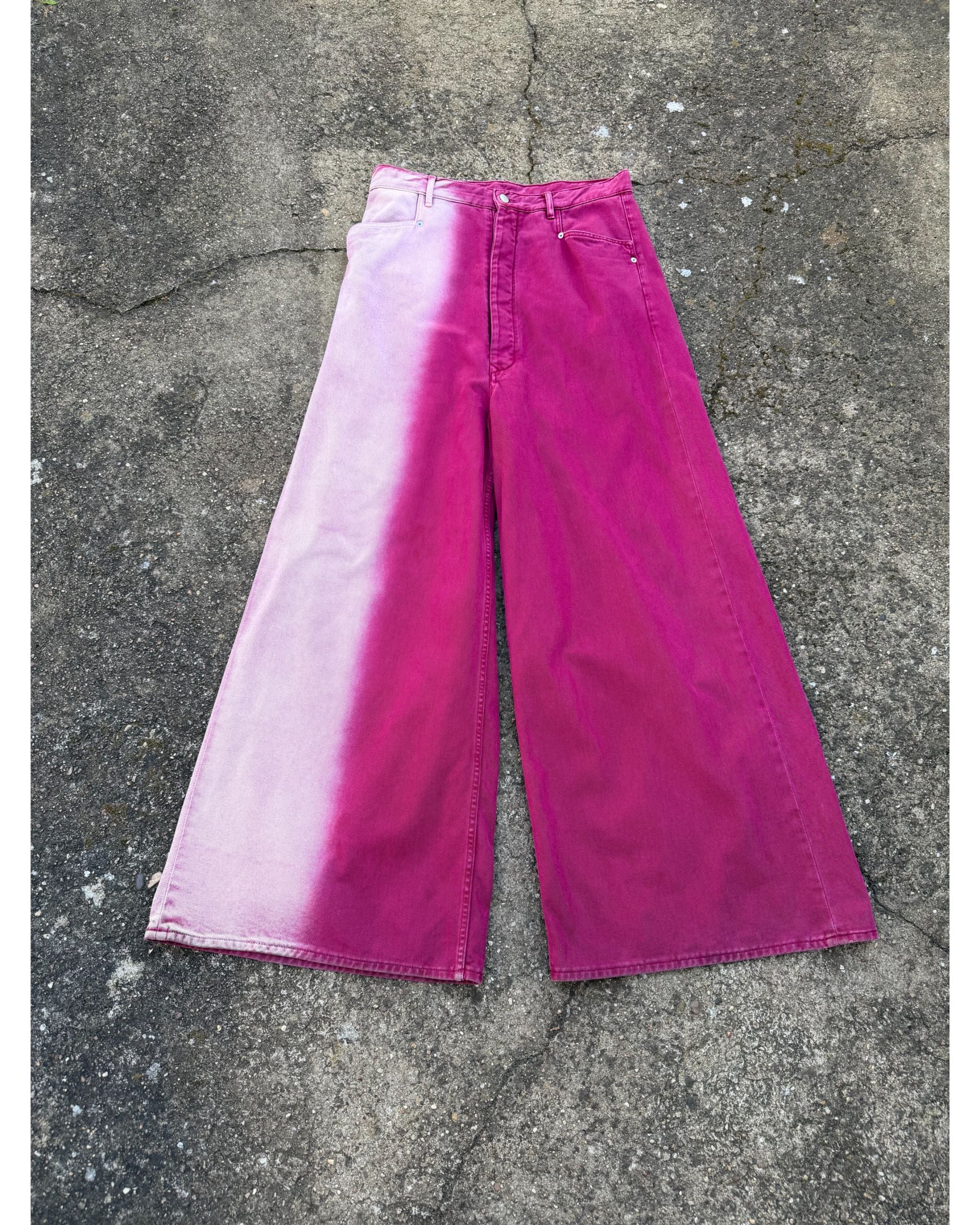 Larry degrade fuschia wide denim - AW19