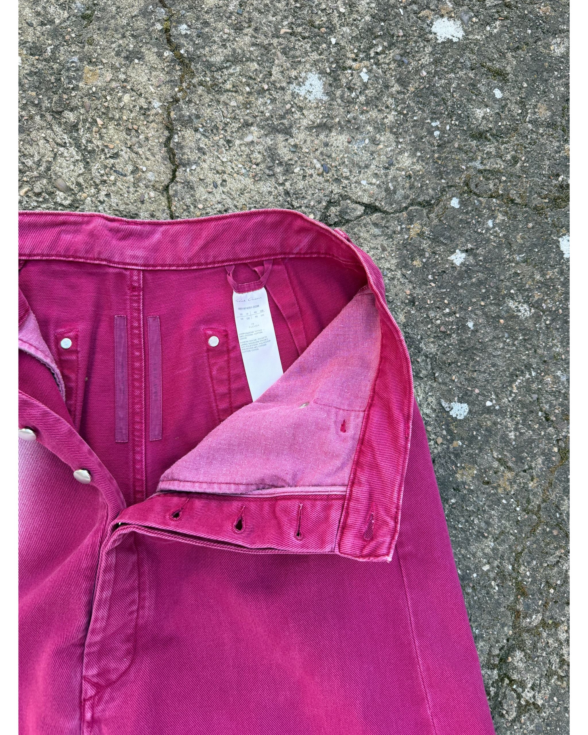 Larry degrade fuschia wide denim - AW19