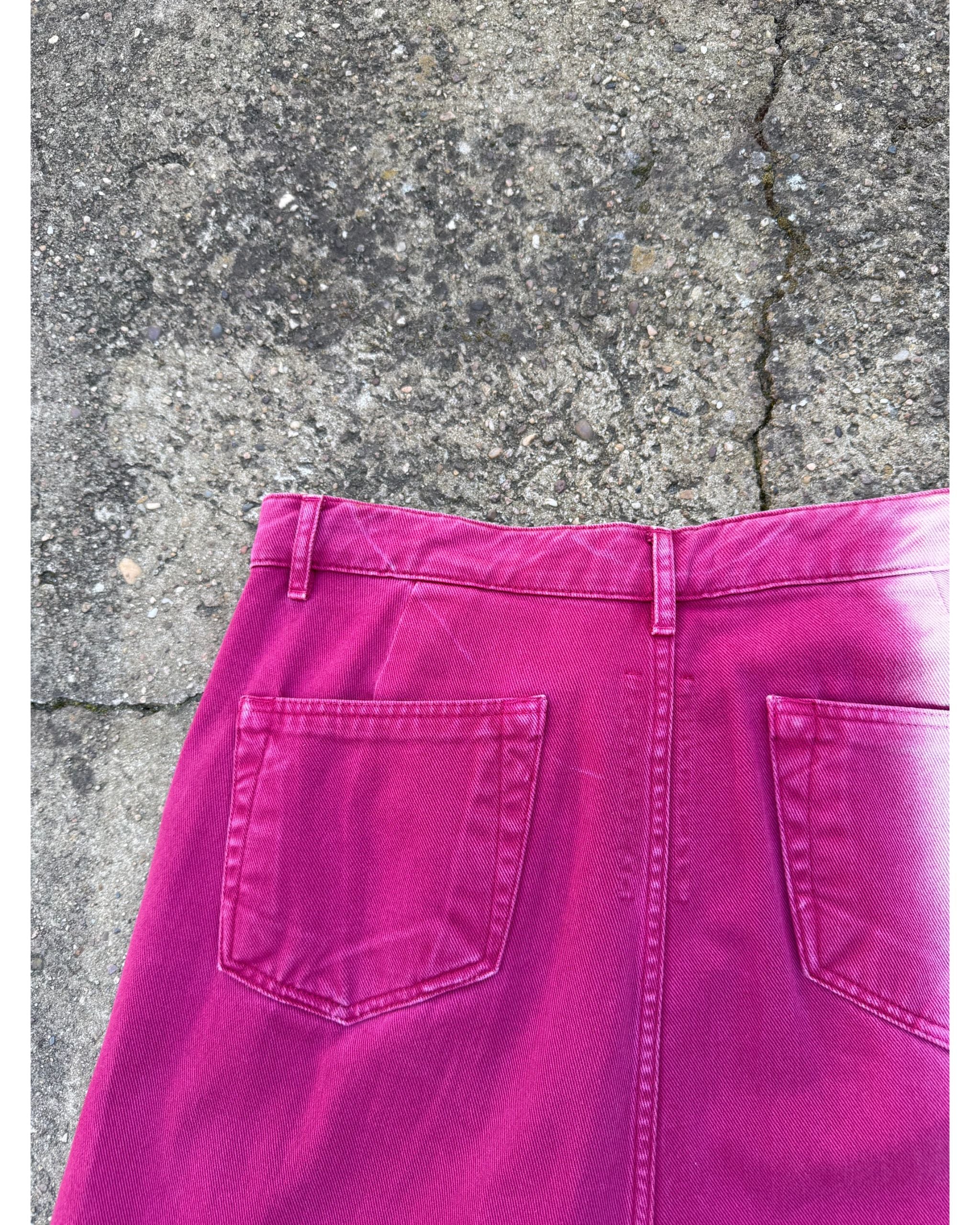 Larry degrade fuschia wide denim - AW19
