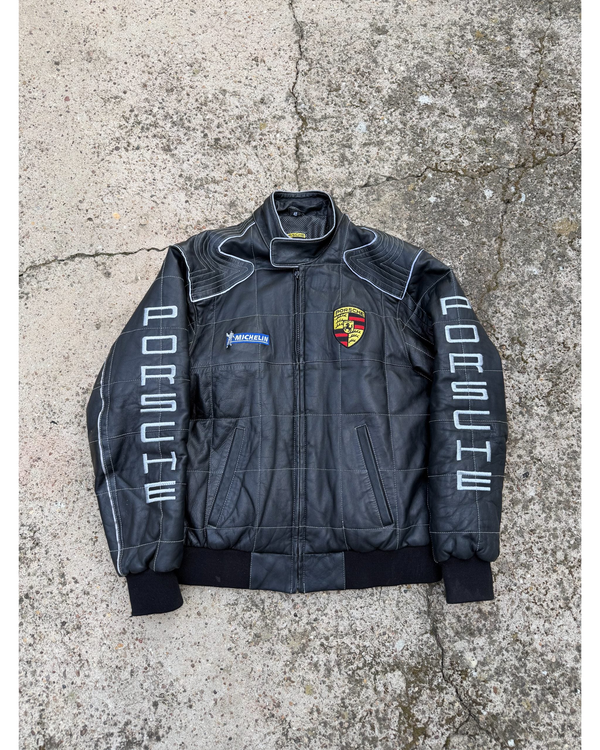 Porsche Racing Leather Jacket - 1990's