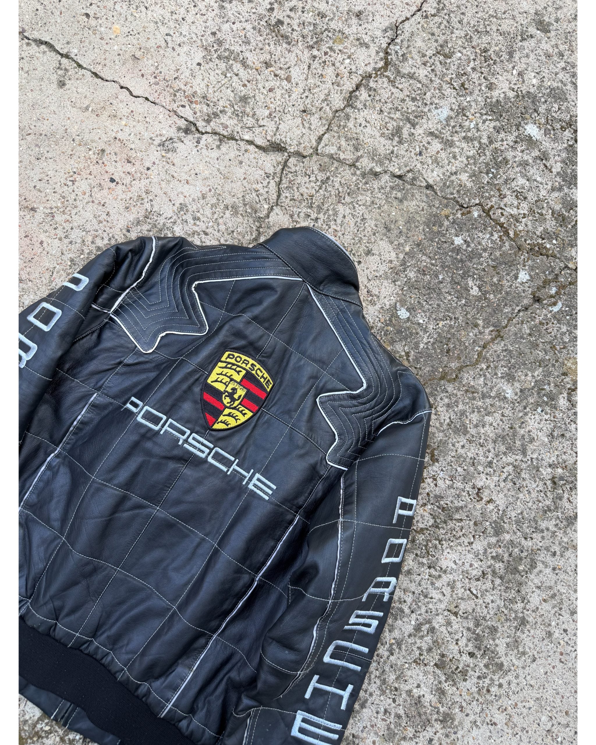 Porsche Racing Leather Jacket - 1990's