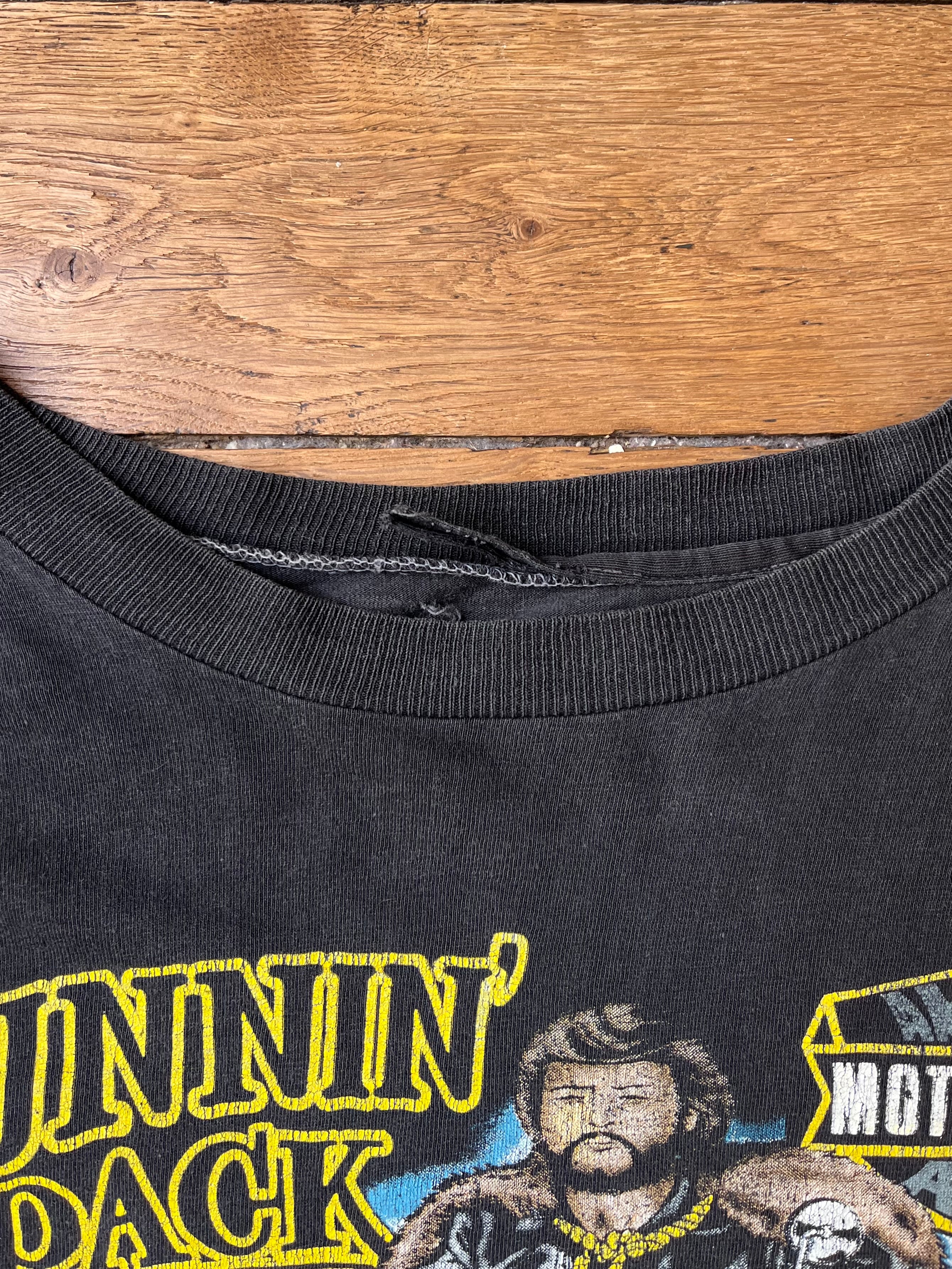 1980s Vintage Harley Davidson Bootleg Runnin With The Pack T-shirt (M)