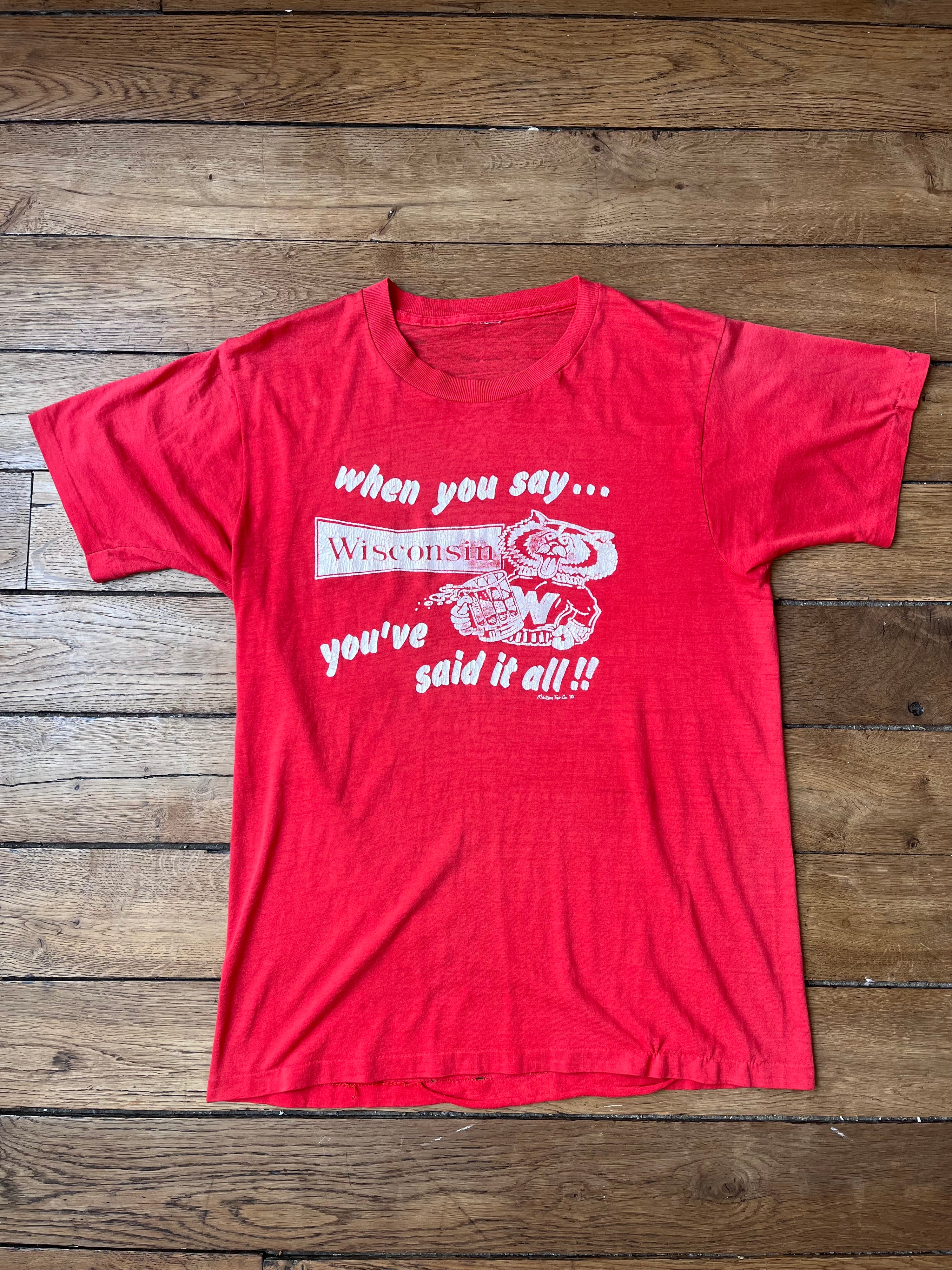 1982 Vintage Wisconsin T-shirt (M)