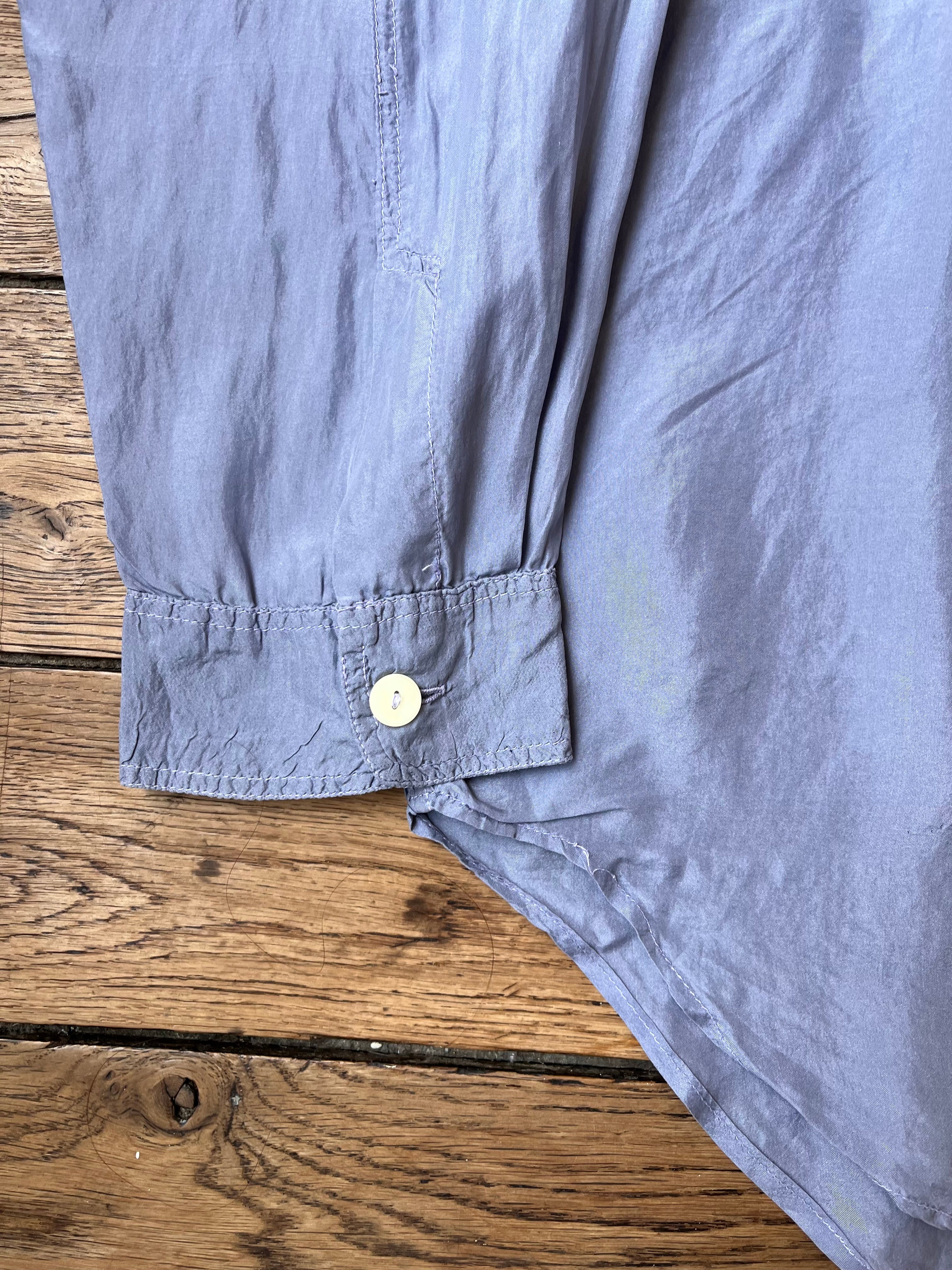 1980s Vintage Overdyed J. Taverniti Silk Shirt (XL)