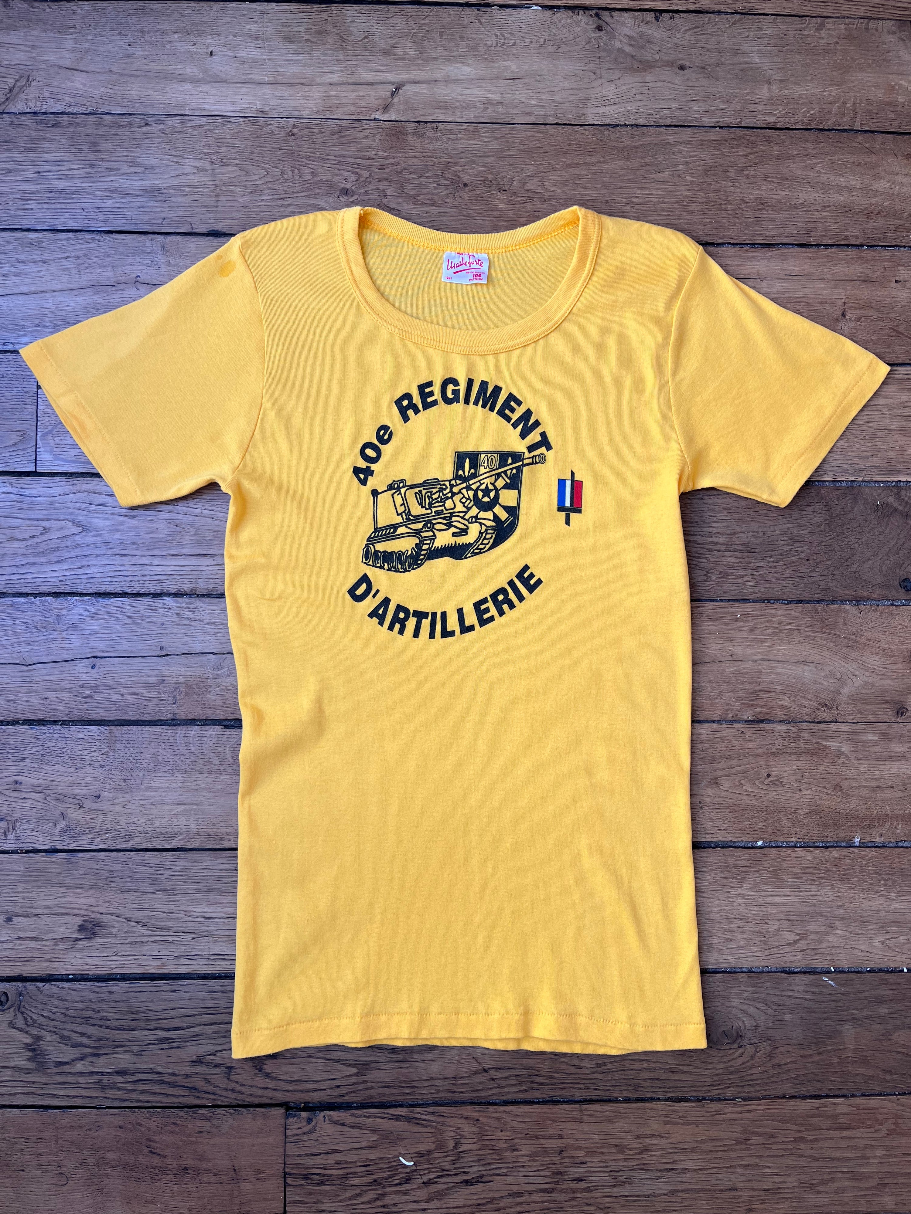 1991 French Army Vintage 40e Régiment D'Artillerie Tilt T-shirt (M)
