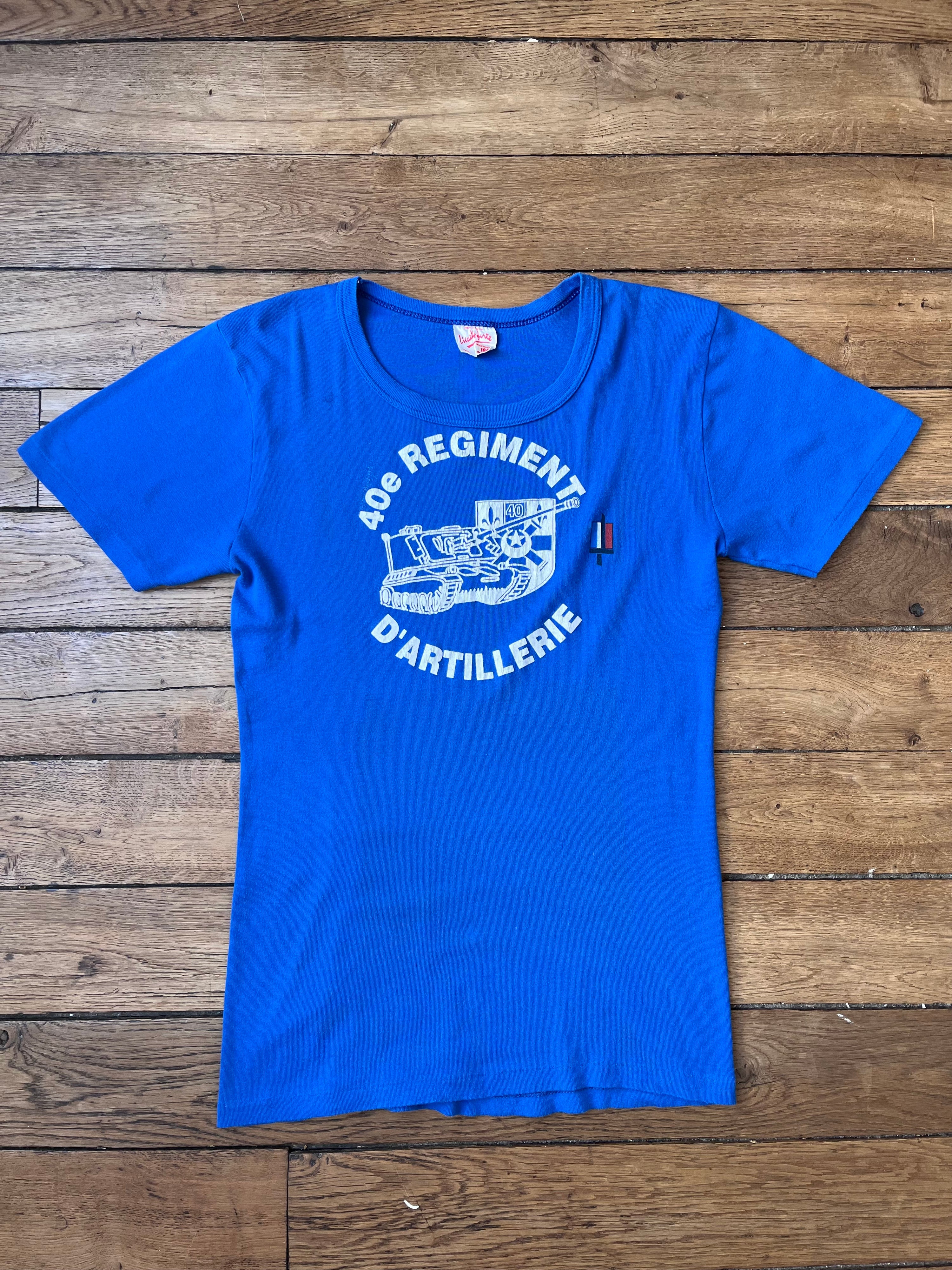 1992 French Army Vintage 40e Régiment D'Artillerie Tilt T-shirt (M)