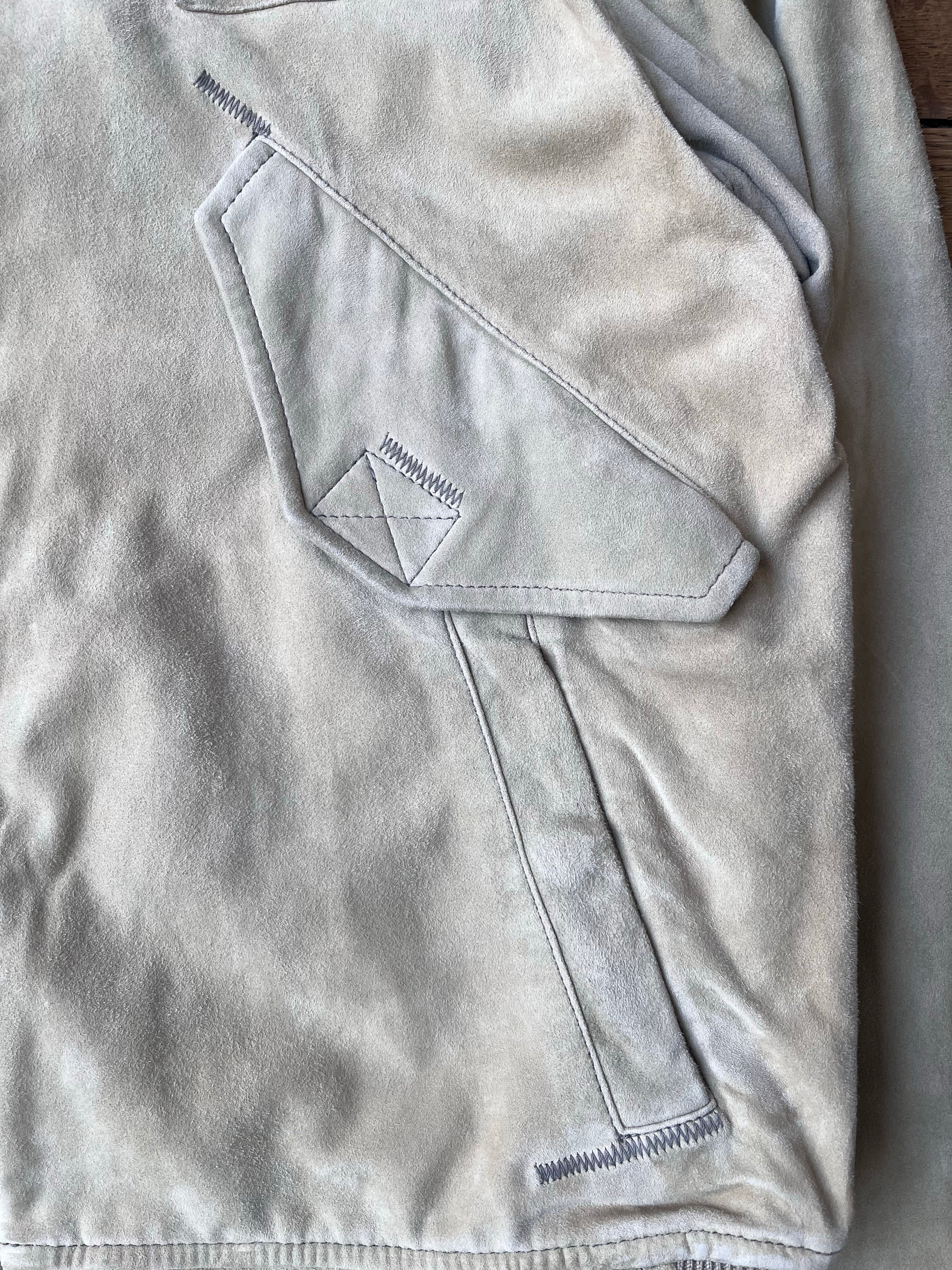 2000's Vintage Armani Jeans Leather Flight Jacket (IT 52)
