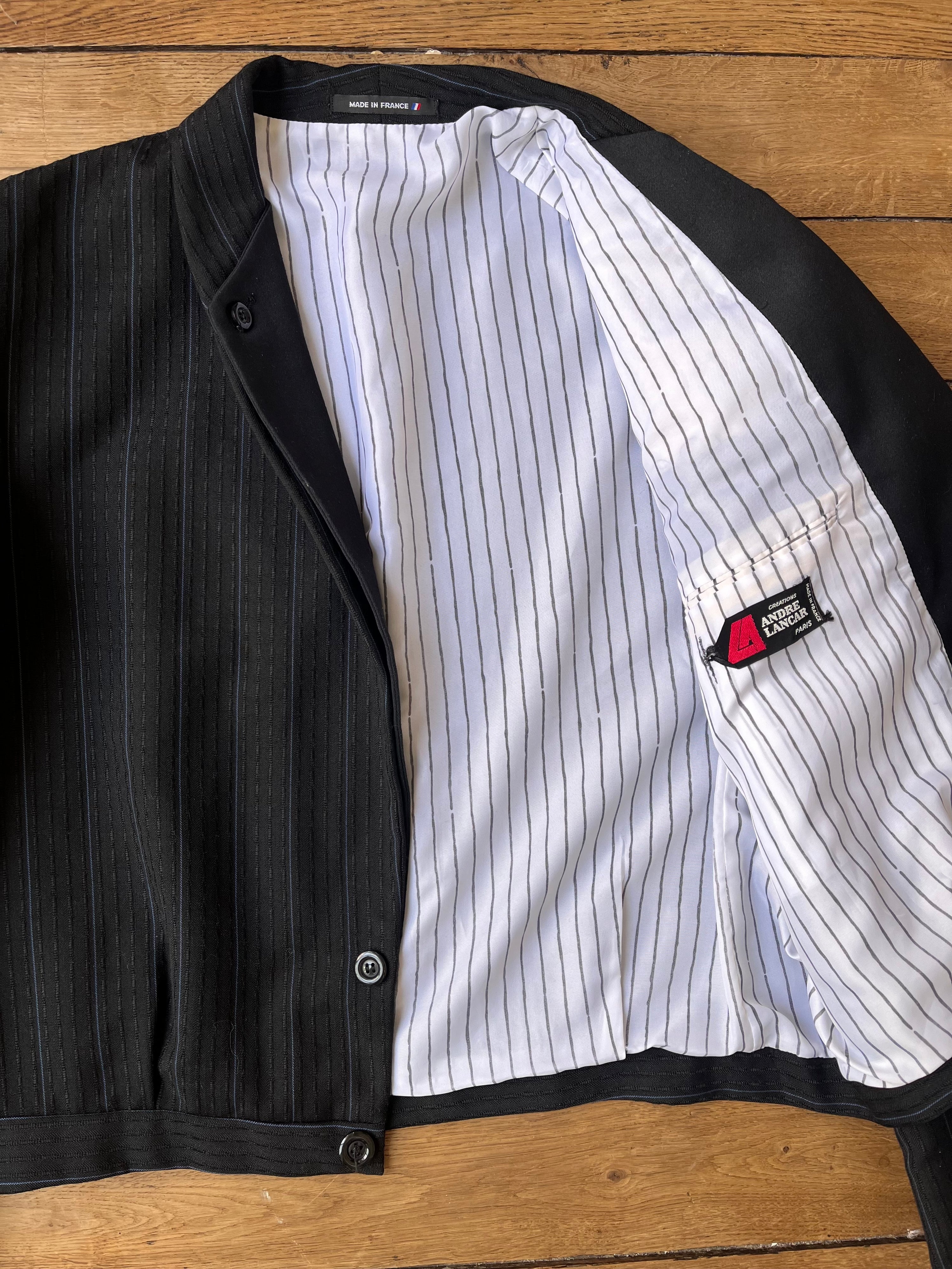 1990's Vintage Tailoring Andre Lancar Cropped Jacket (M)