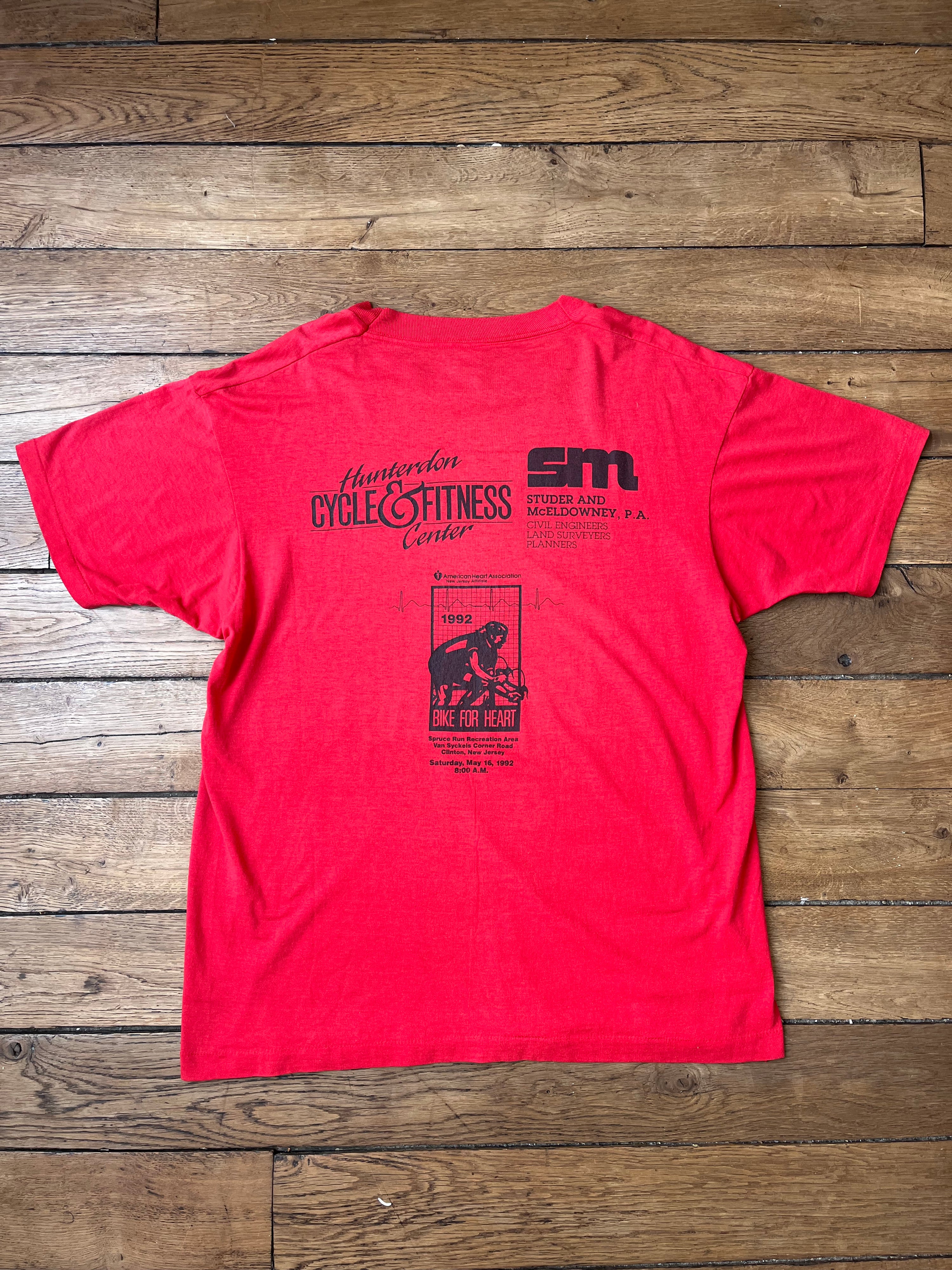 1992 Vintage Bike For Heart T-shirt (XL)