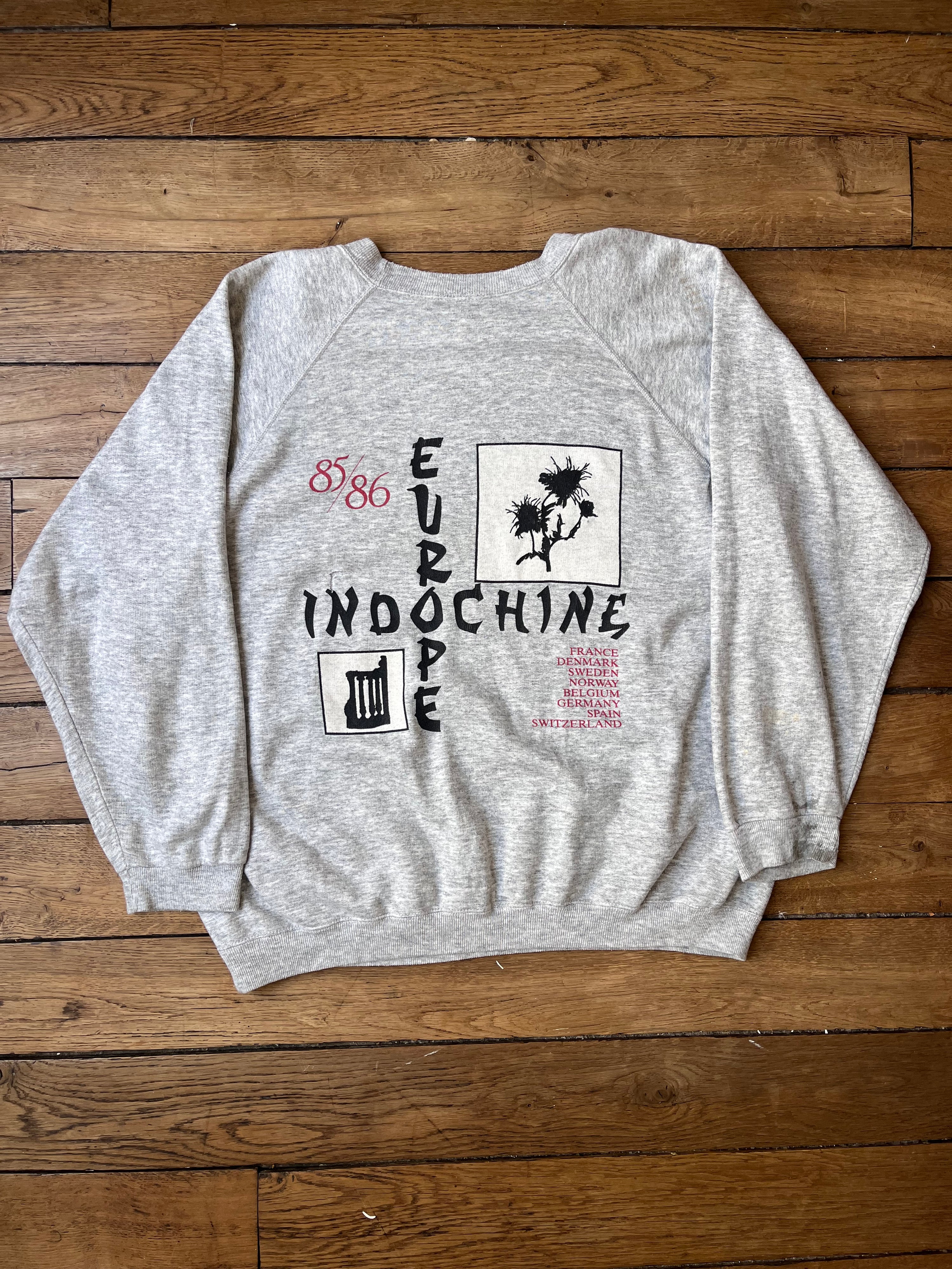 1985 Vintage Indochine Europe Tour Sweatshirt (L)