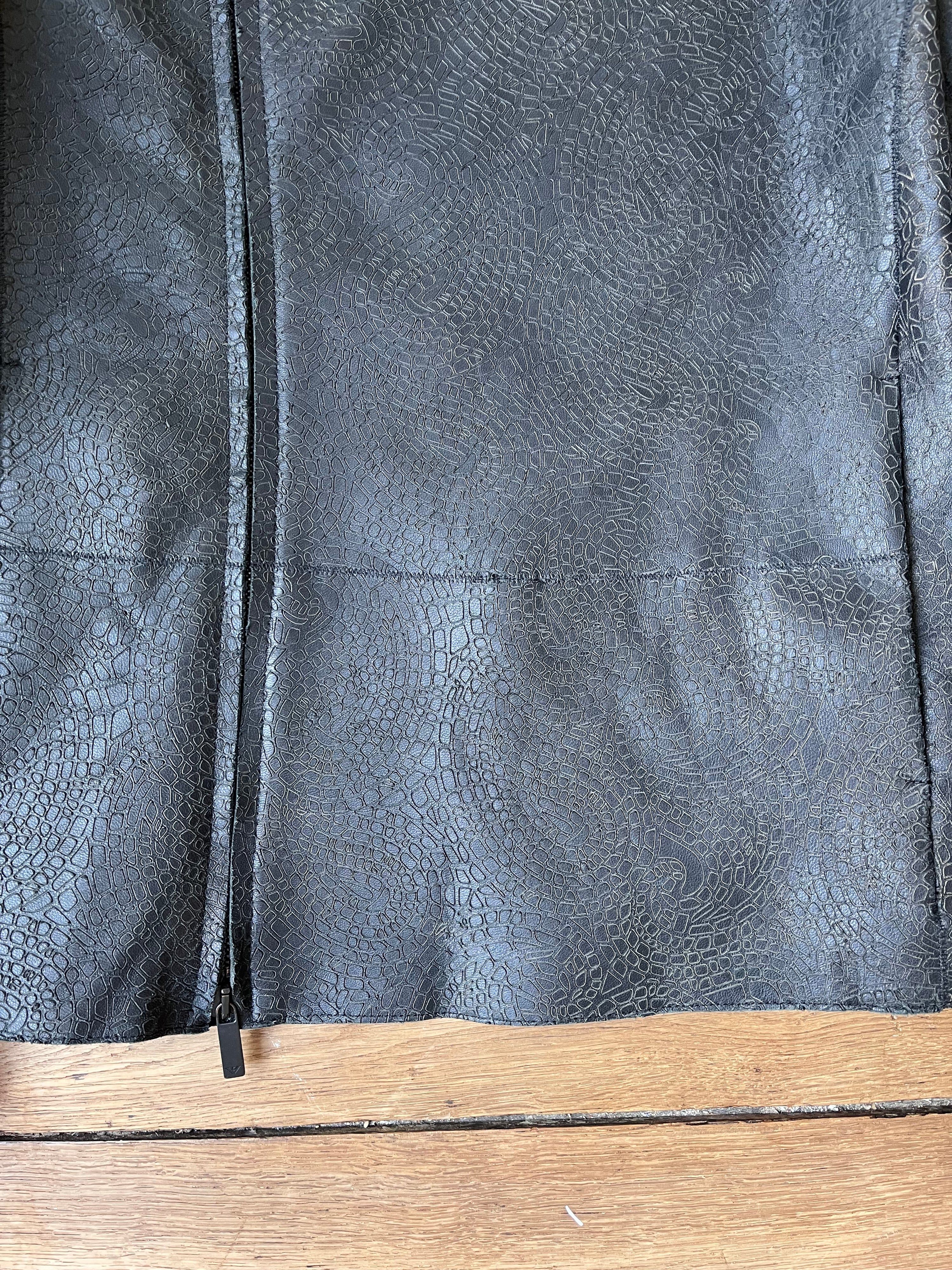 Emporio ArmaniCalf Leather Fencing Jacket (48)