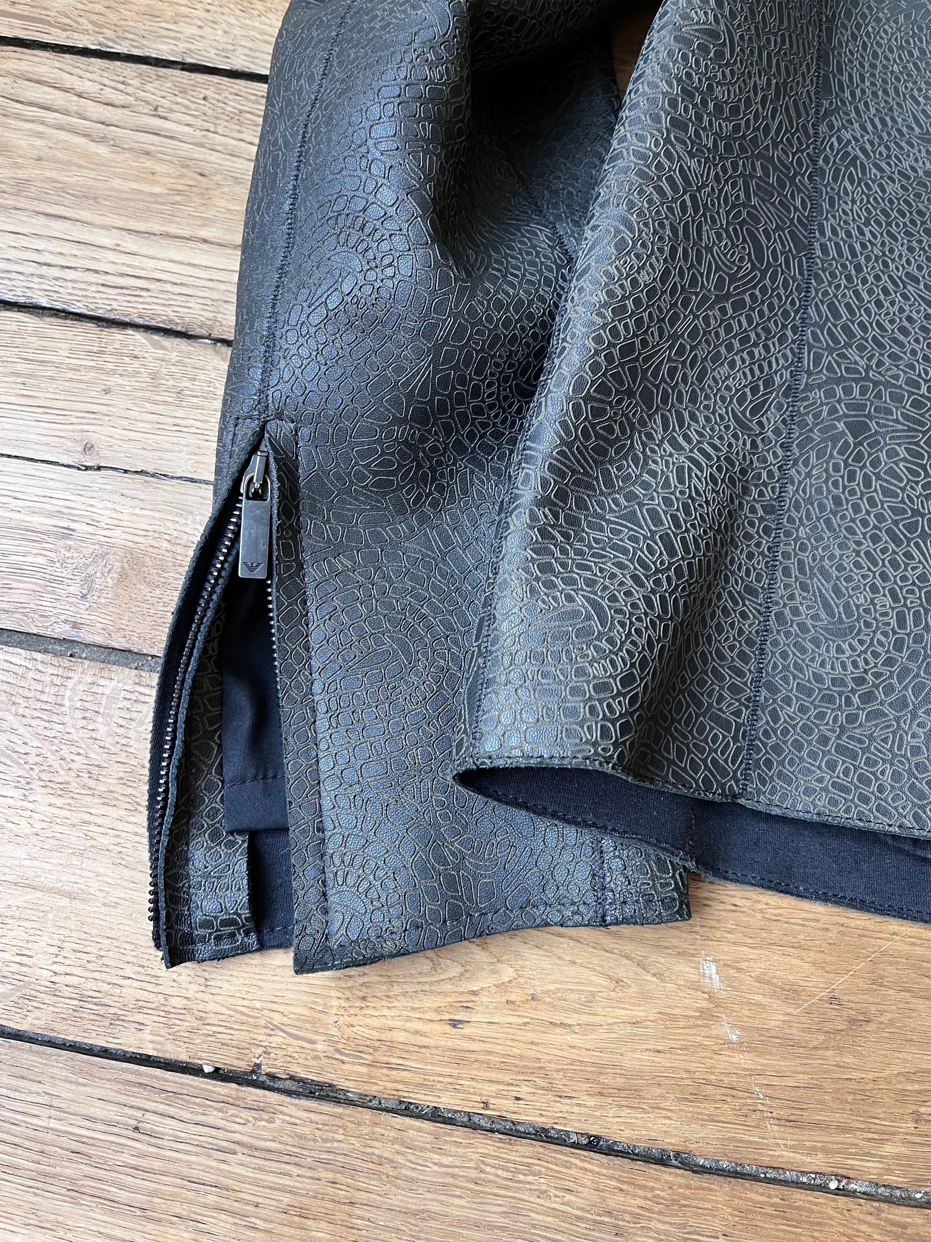 Emporio ArmaniCalf Leather Fencing Jacket (48)