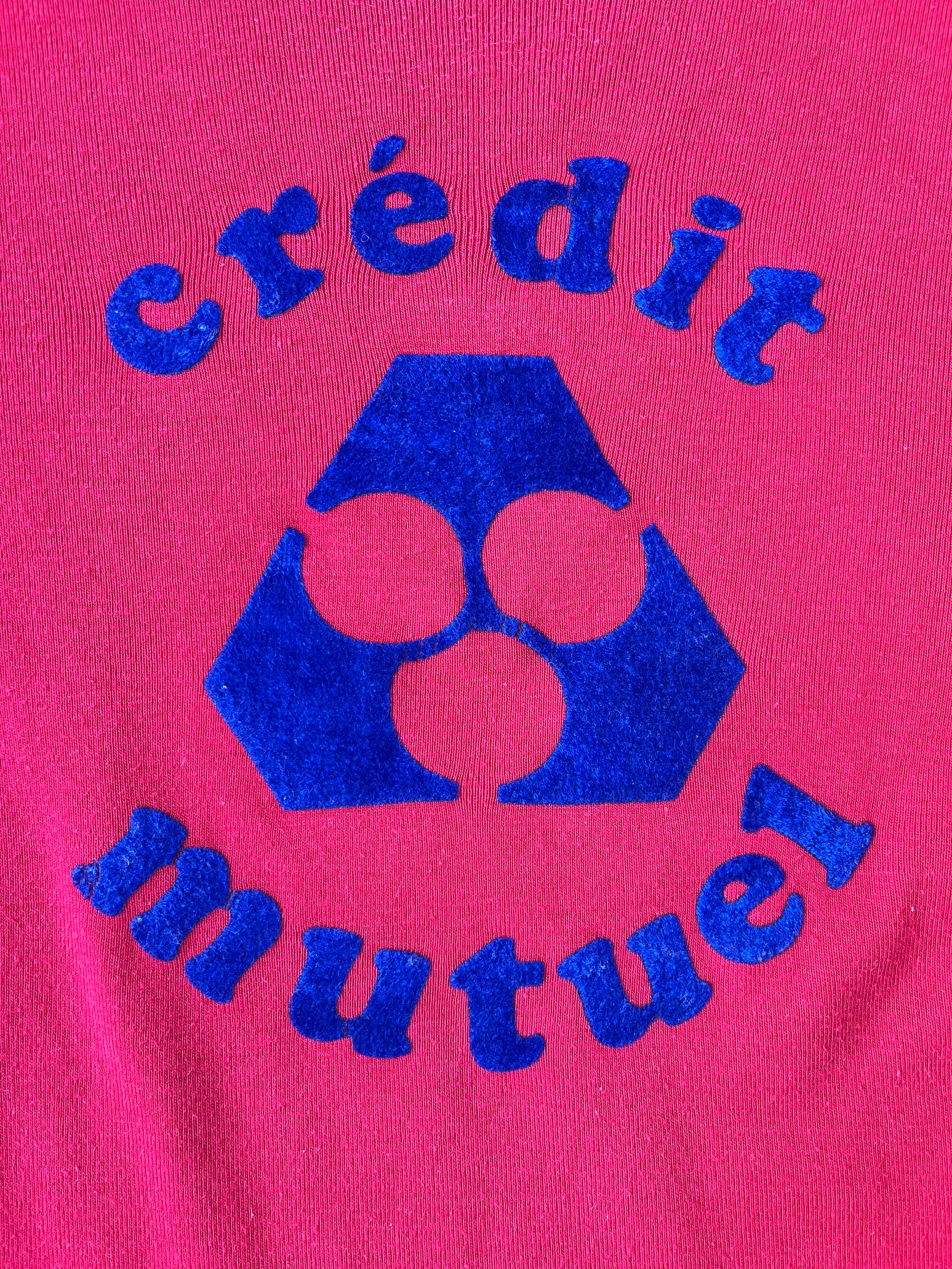 1970s French Vintage Crédit Mutuel Tilt T-shirt (S)