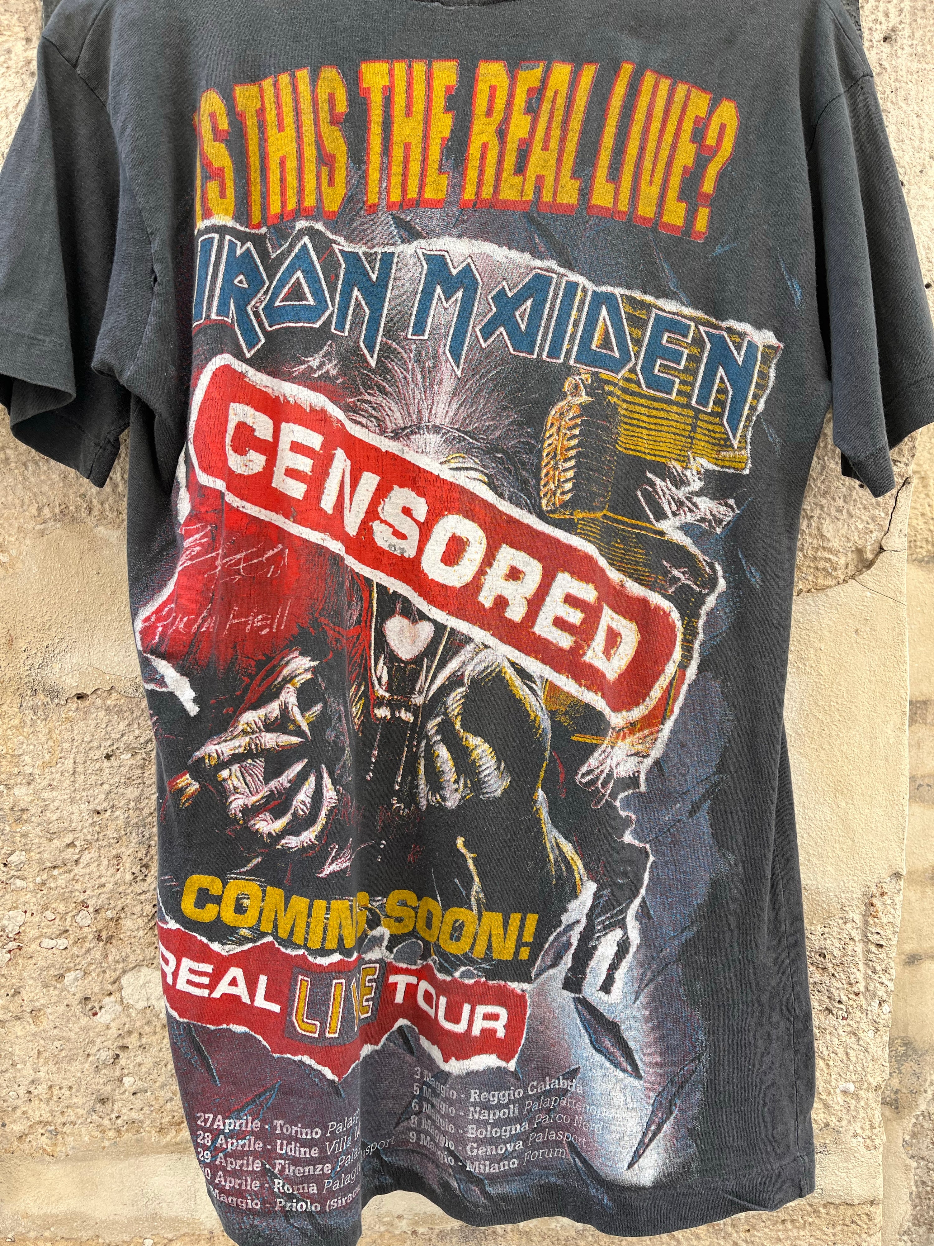 1993 Vintage AOP Iron Maiden Bootleg T-shirt (M)