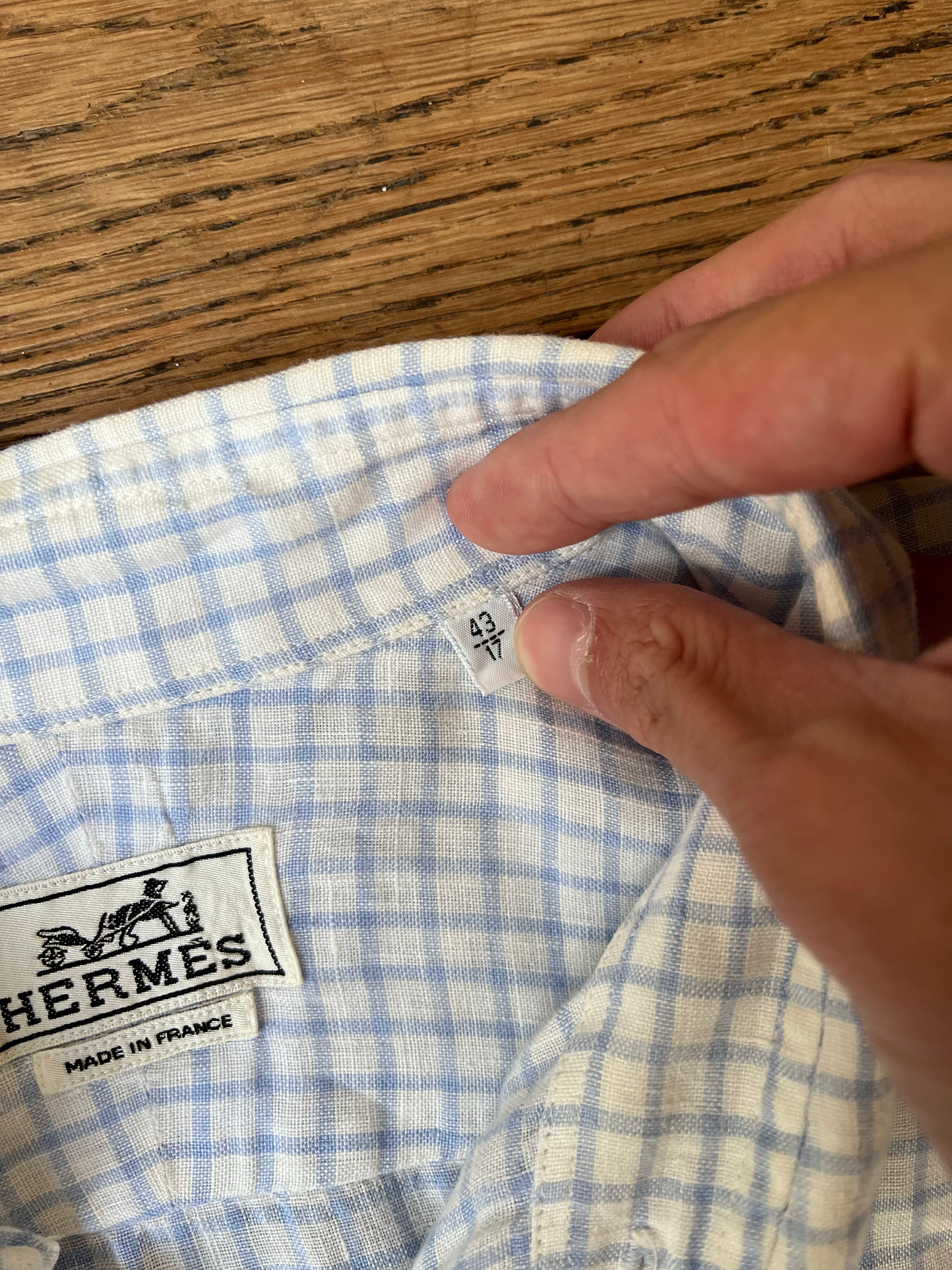Vintage Hermès Linen Shirt (XL)
