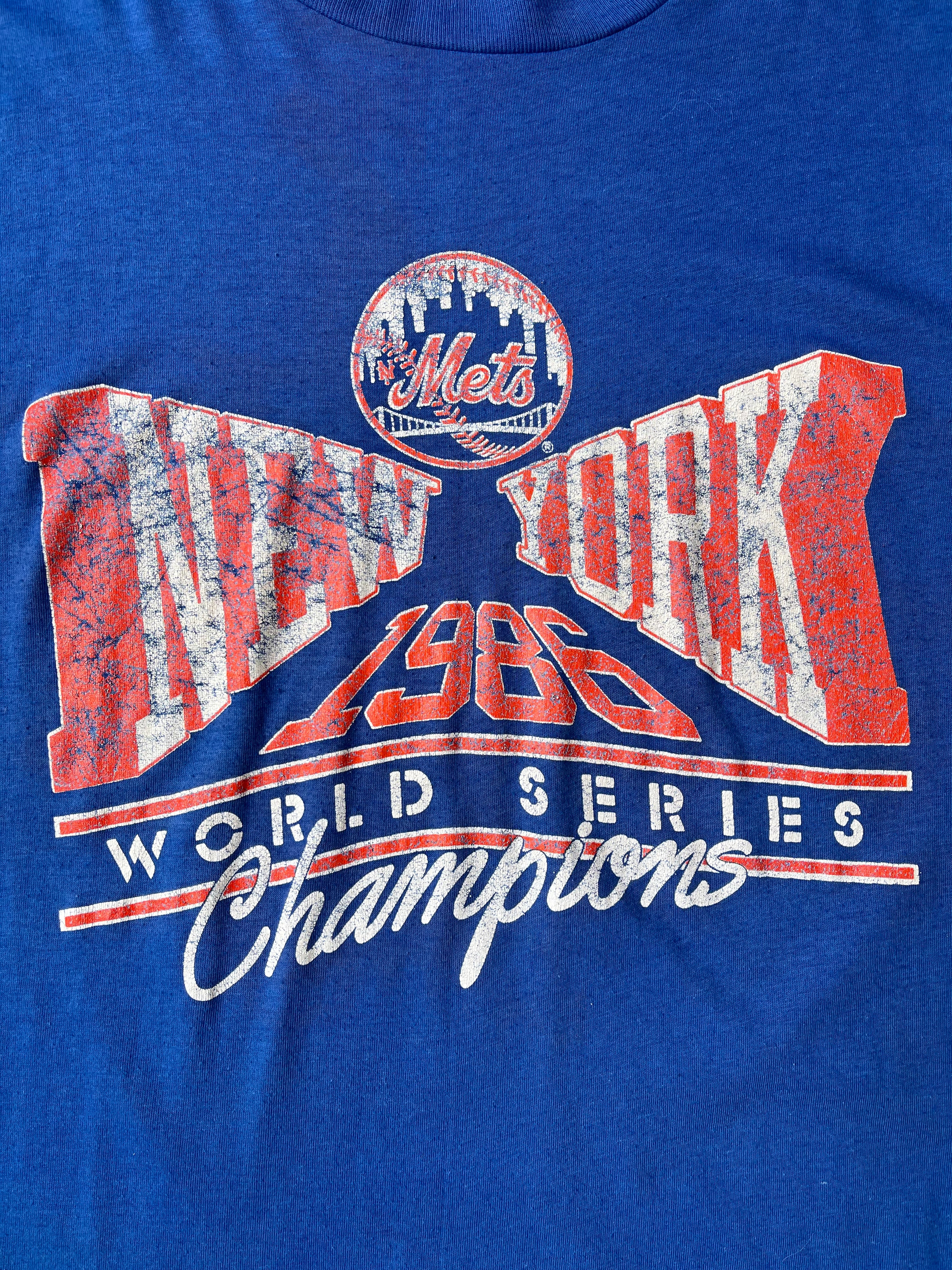 1986 Vintage Mets World Series T-shirt (M)