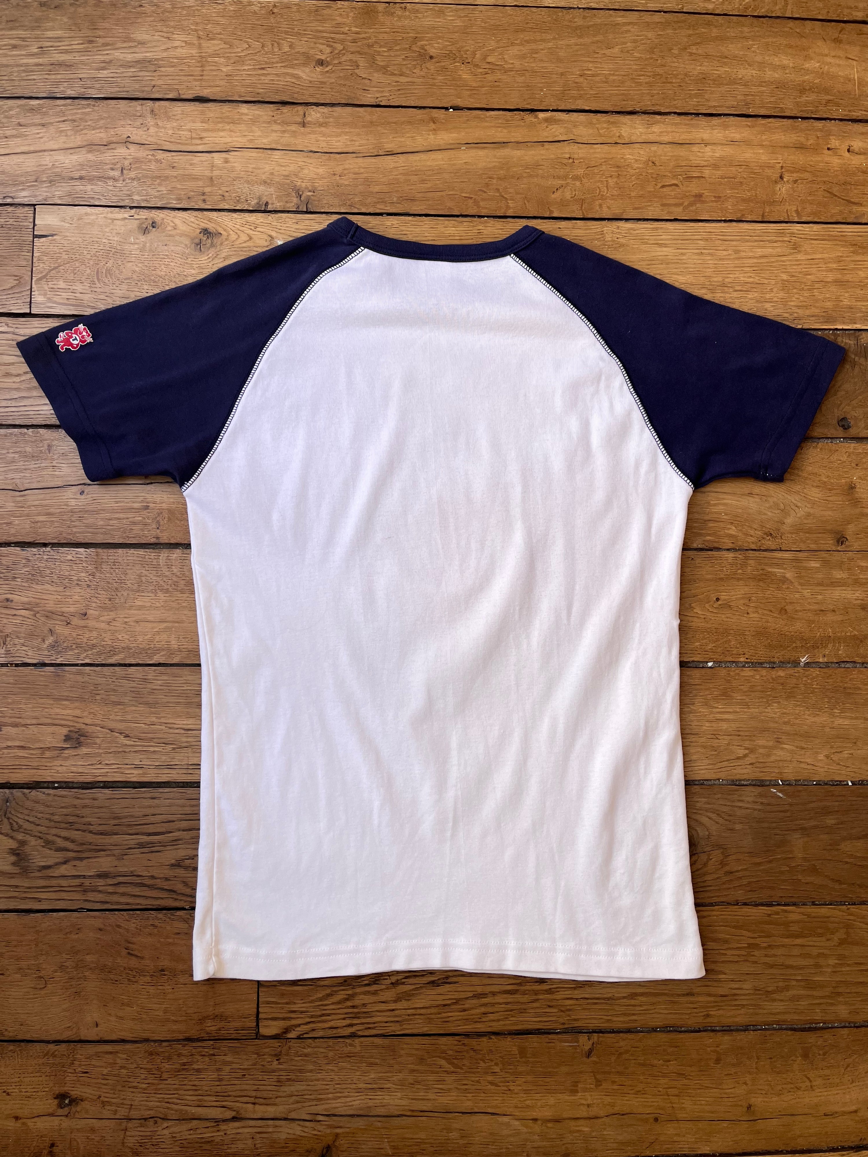 1990s French Vintage Lycée Technique La Réunion St Denis Tilt T-shirt (M)