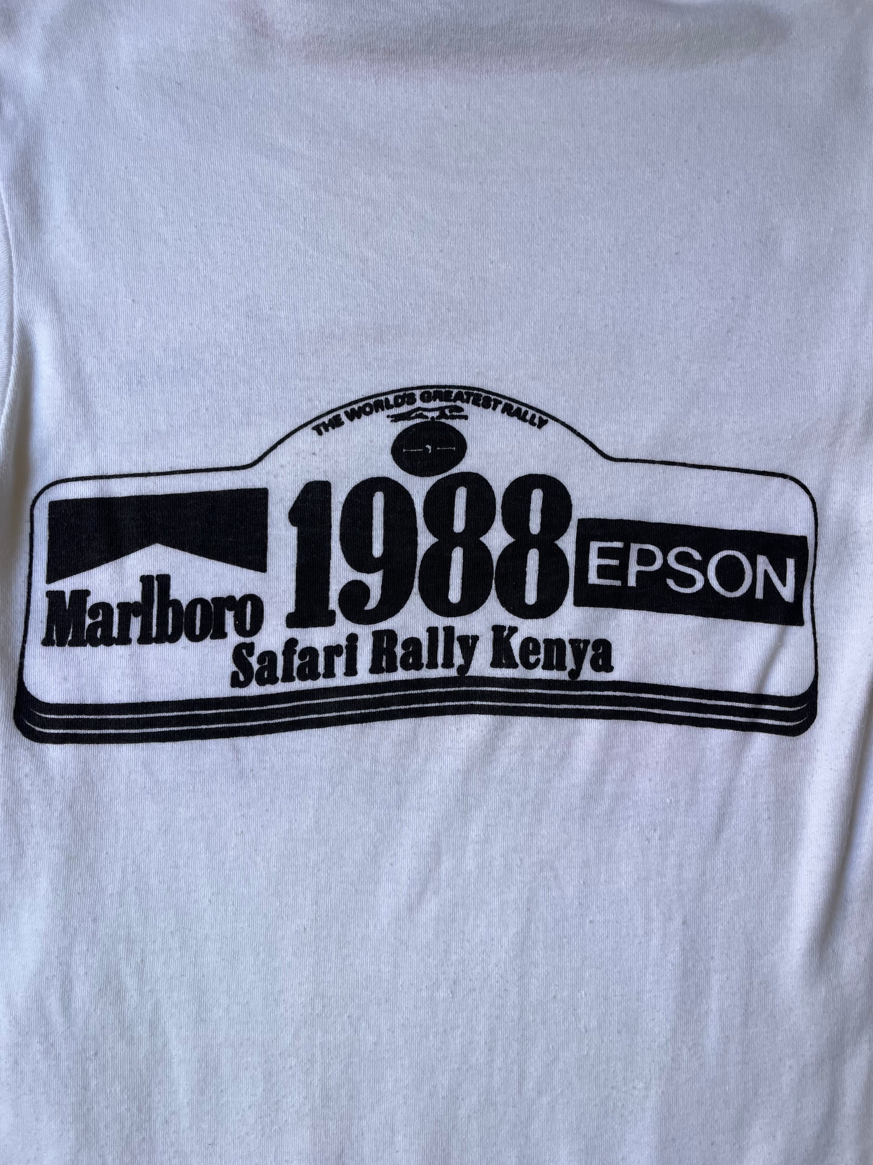 1988 Vintage Marlboro Safari Rally Reprint T-shirt (M)